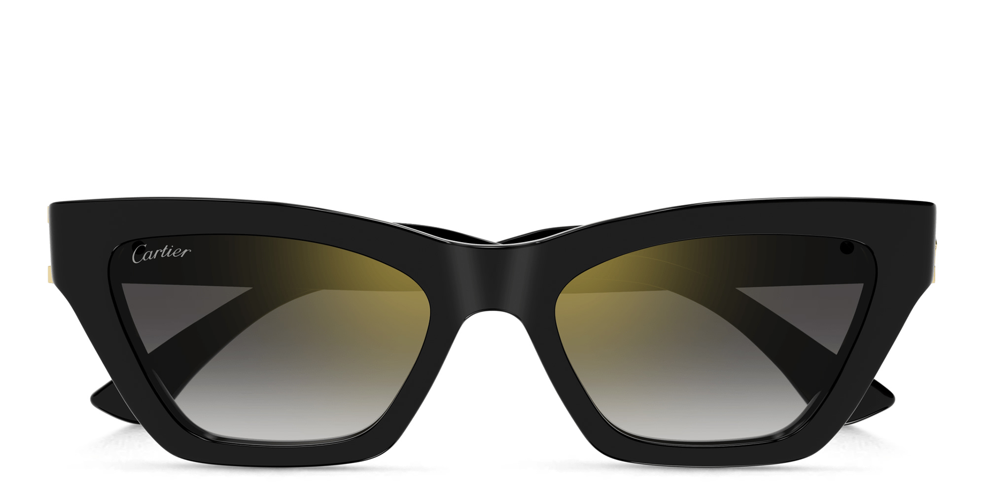 نظارات شمسية دوبل سي دو كارتييه طراز كات آي من كارتييه بلون أسود - صورة المنتج 1