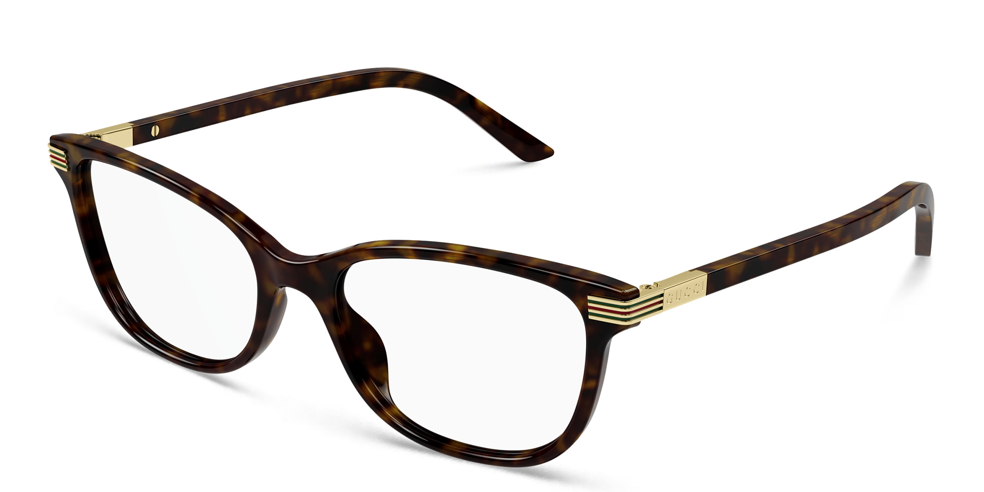Shop GUCCI Cat-Eye Eyeglasses in Havana online.