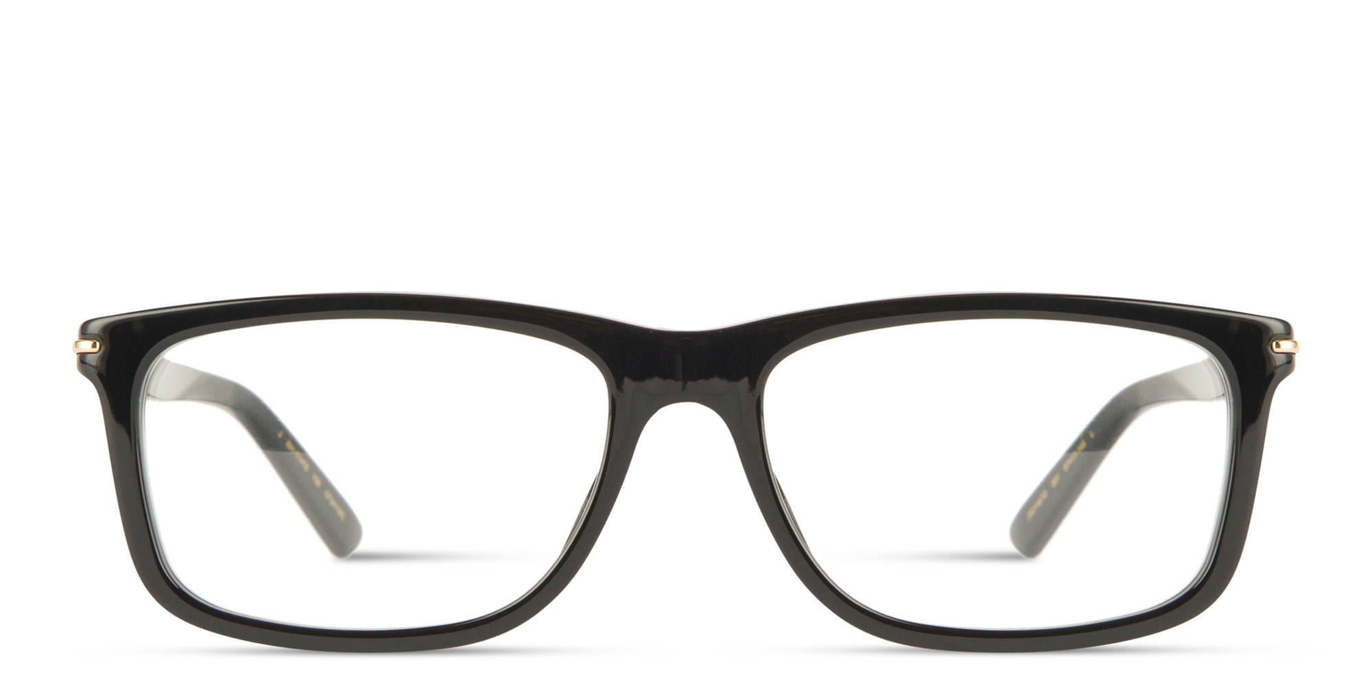 GUCCI Wide Rectangle Eyeglasses in Black – Product Photo 1