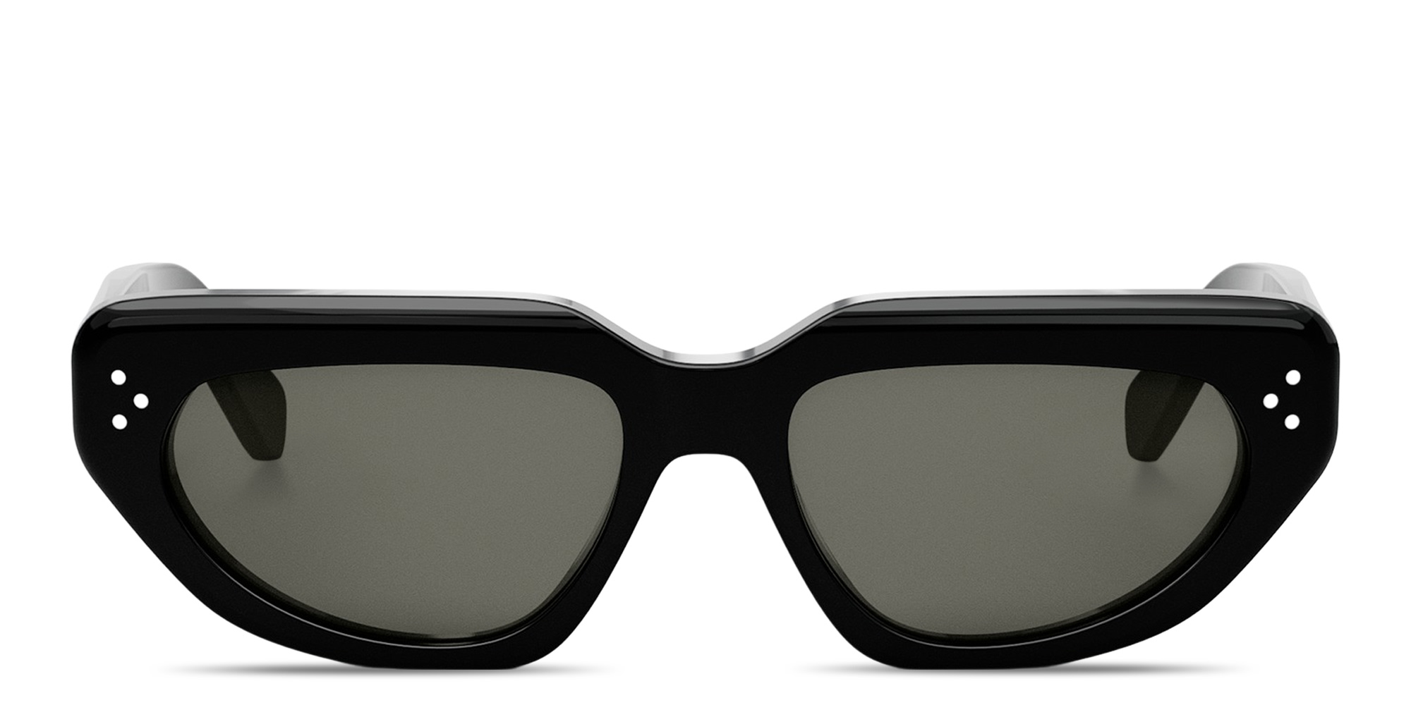 Shop CELINE 3 Dots Cat-Eye Sunglasses in Black online.