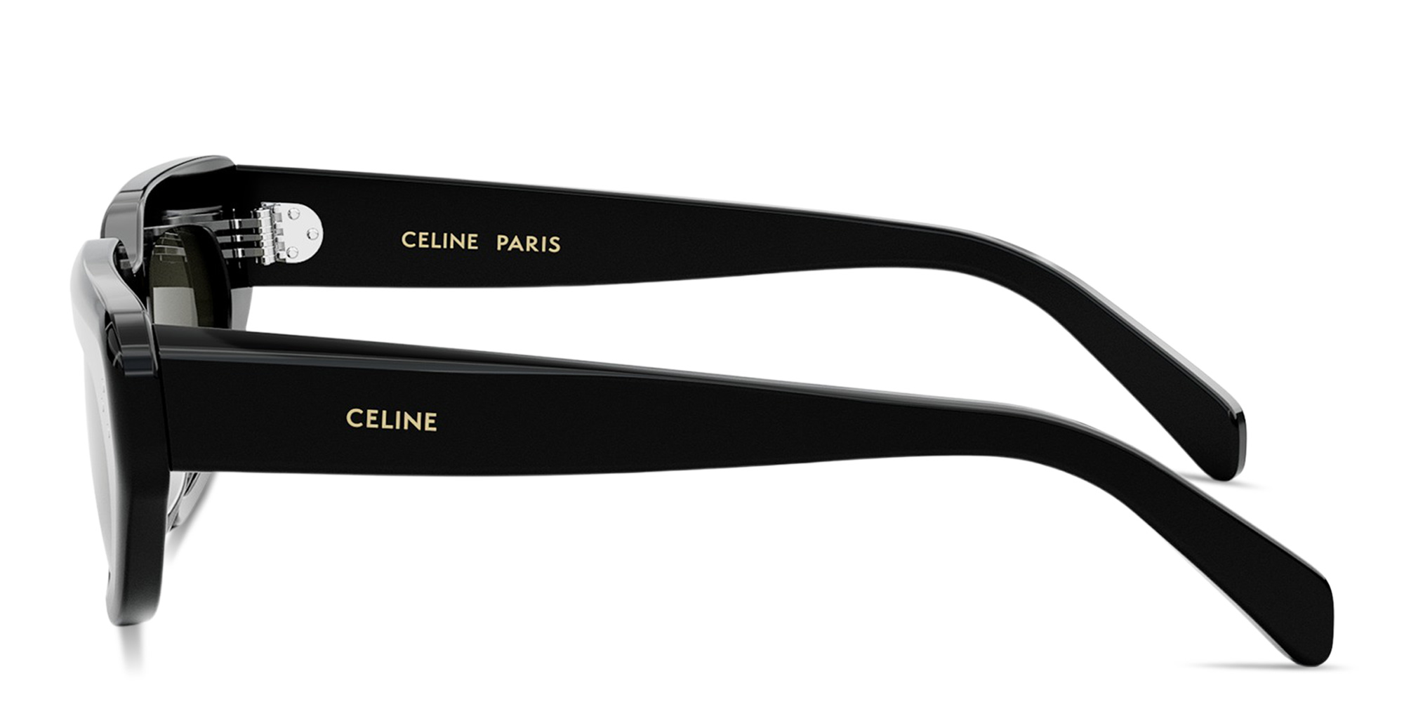 Shop CELINE 3 Dots Cat-Eye Sunglasses in Black online.
