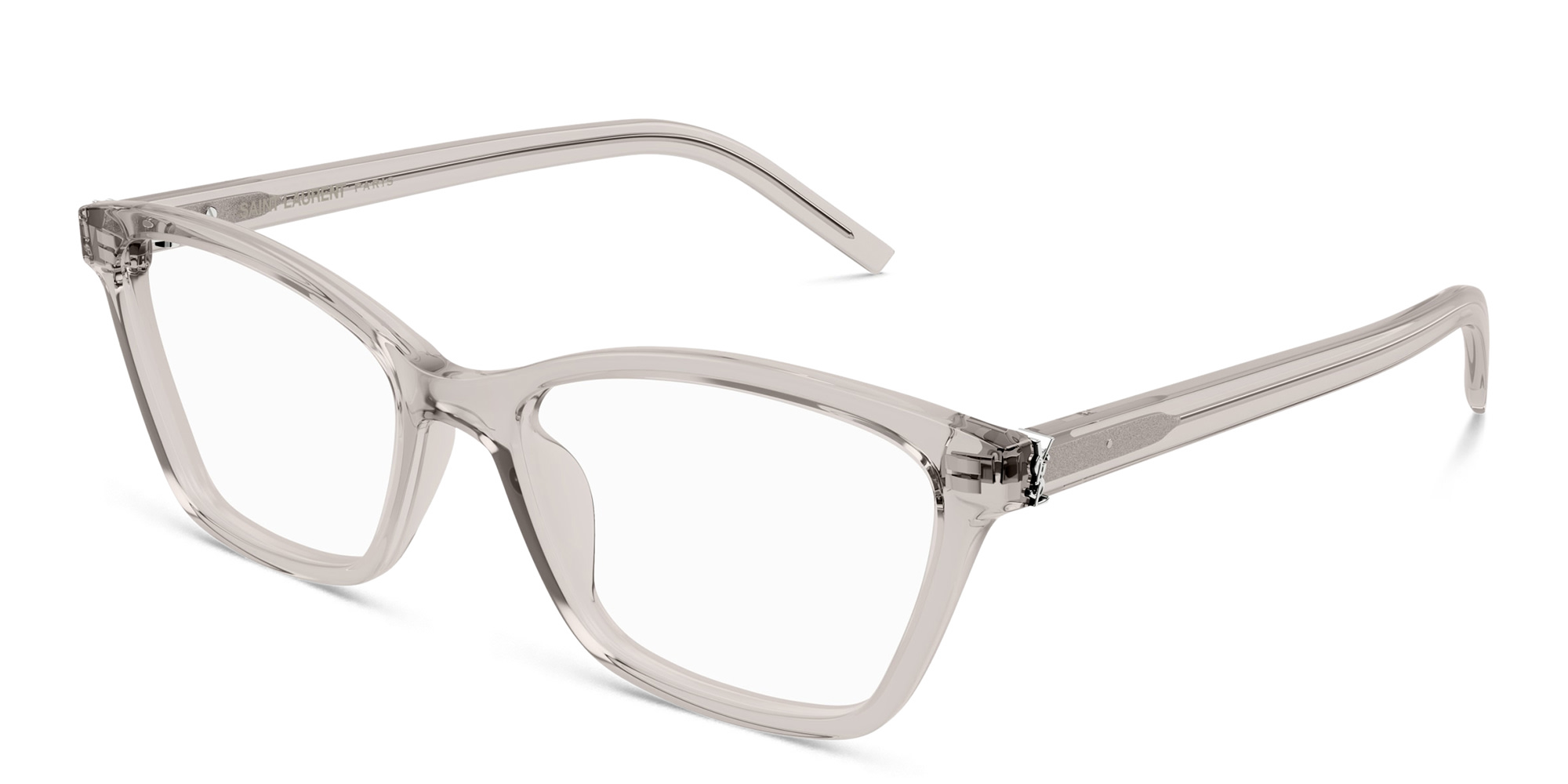 SAINT LAURENT Wide Cat-Eye Eyeglasses in Clear – Product Photo 1