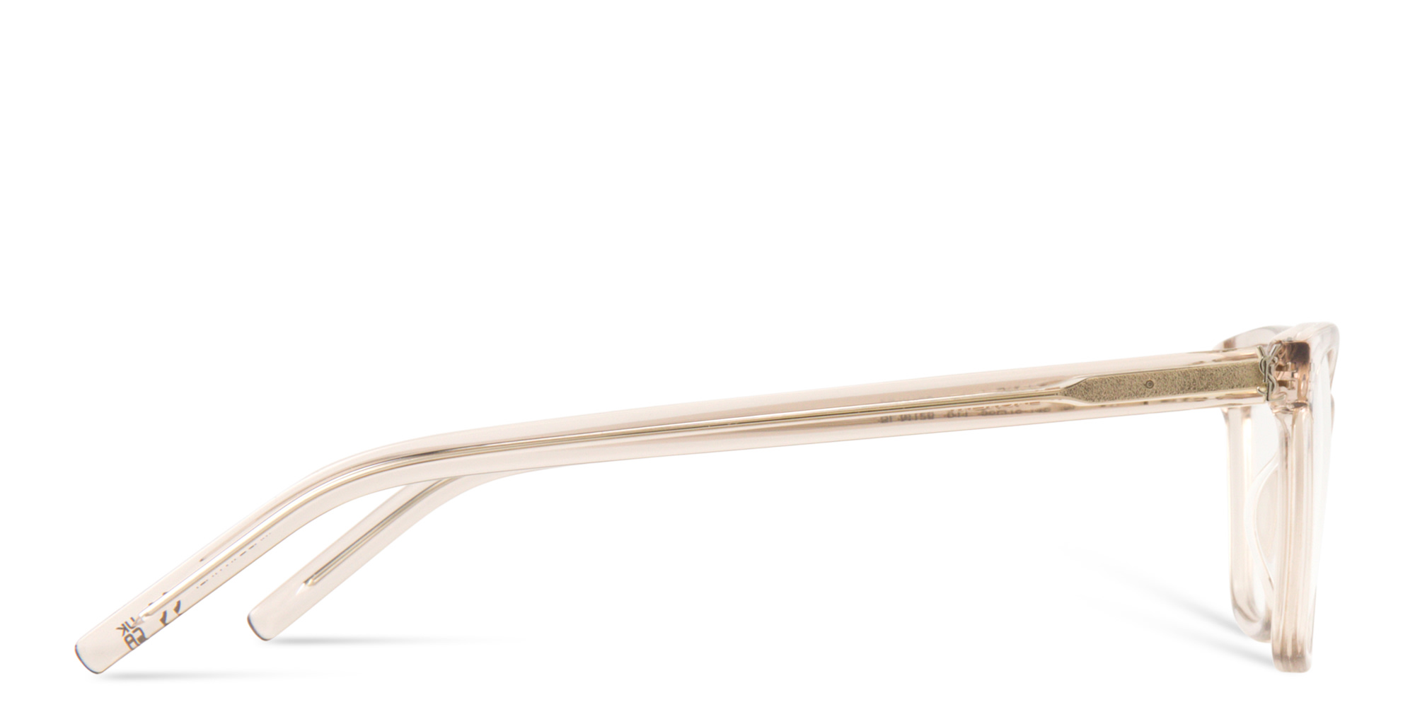 Shop SAINT LAURENT Wide Cat-Eye Eyeglasses in Clear online.