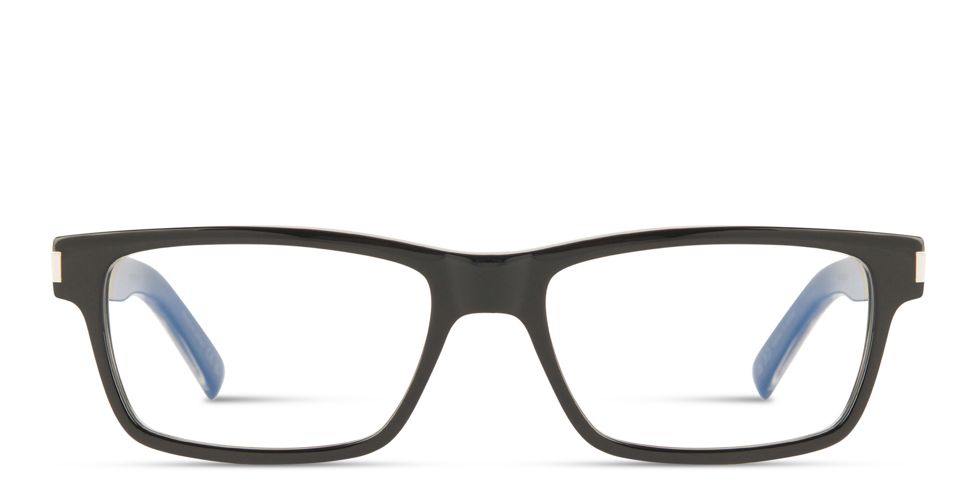 نظارات طبية مستطيلة واسعة من سان لوران بلون أسود - صورة المنتج 1