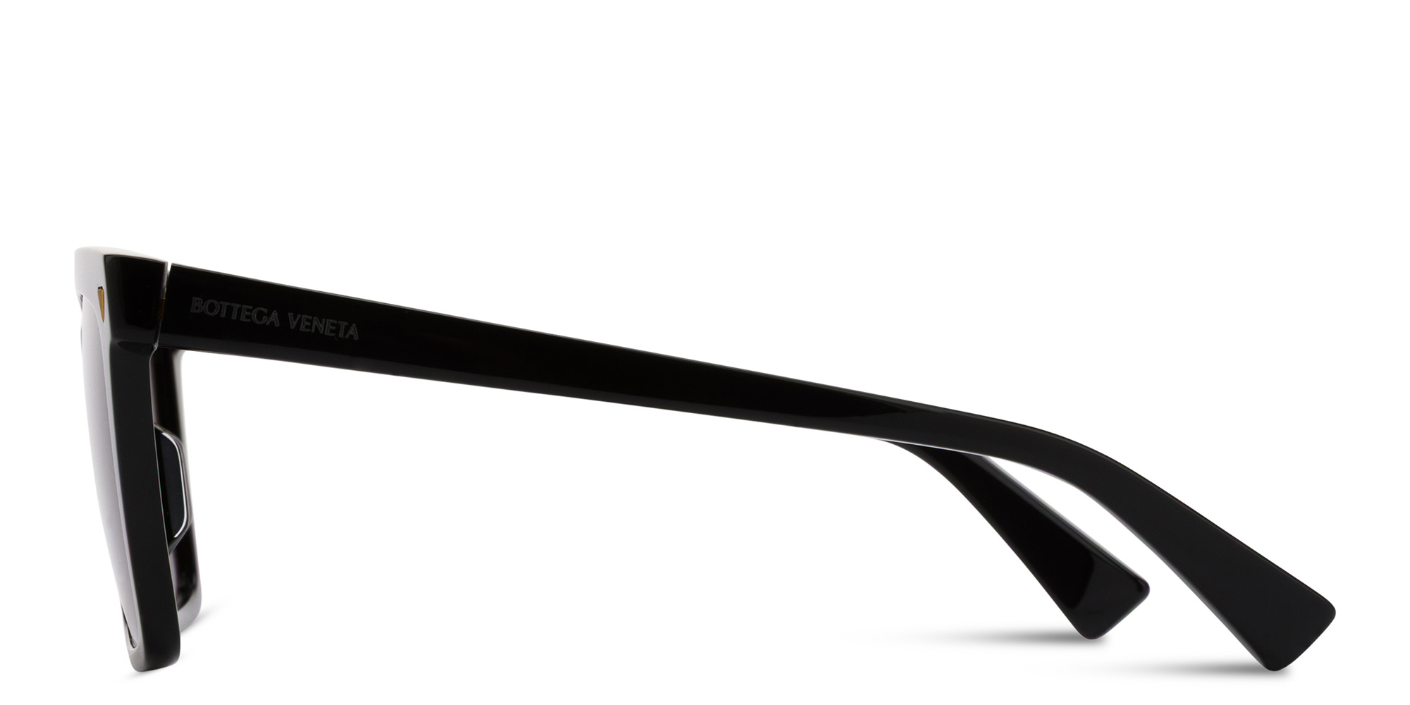 BOTTEGA VENETA Rectangle Sunglasses in Black – Product Photo 4