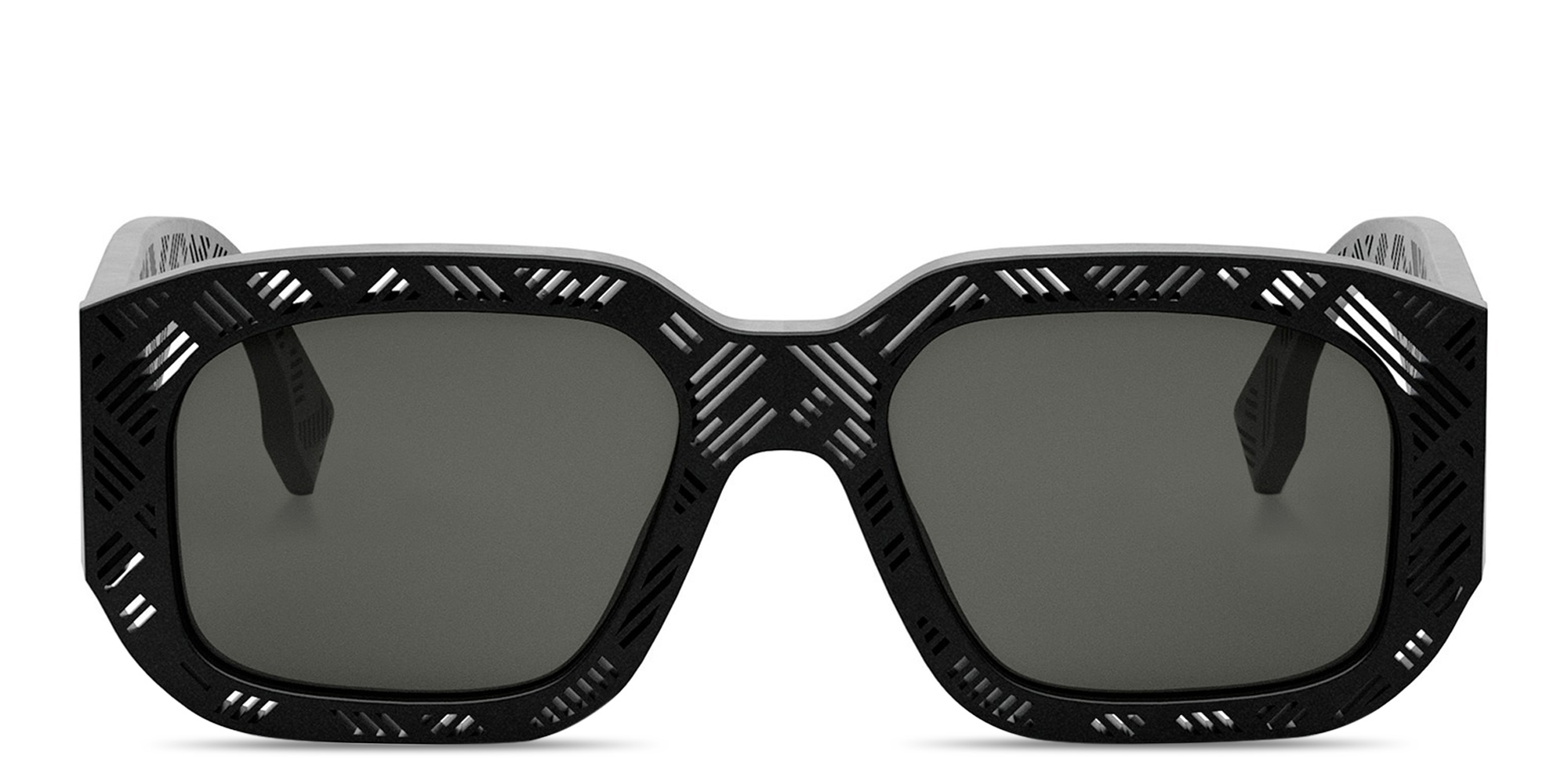 FENDI Shadow Rectangle Sunglasses in Black – Product Photo 1