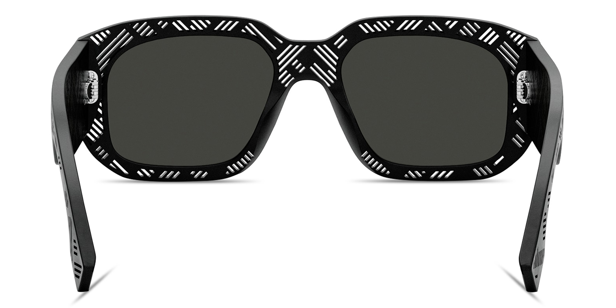 FENDI Shadow Rectangle Sunglasses in Black – Product Photo 4