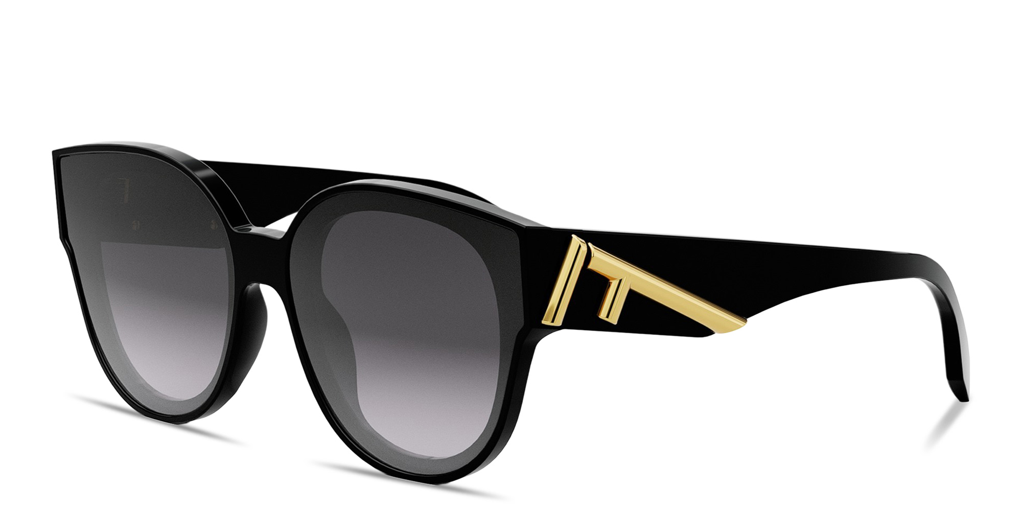 FENDI Fendi First Square Sunglasses in Black – Product Photo 2