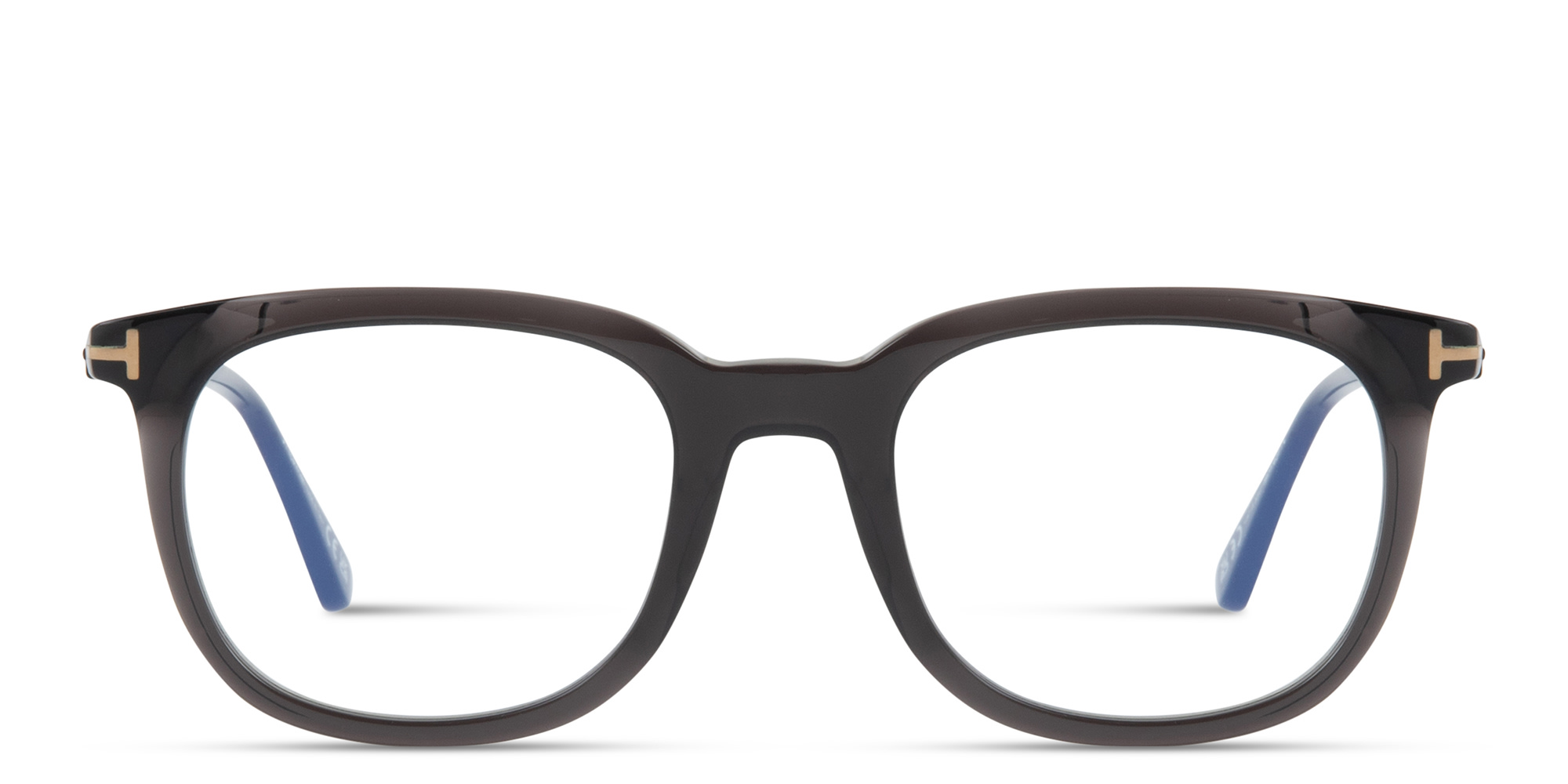 TOM FORD Square Eyeglasses in Shiny Black – Product Photo 1