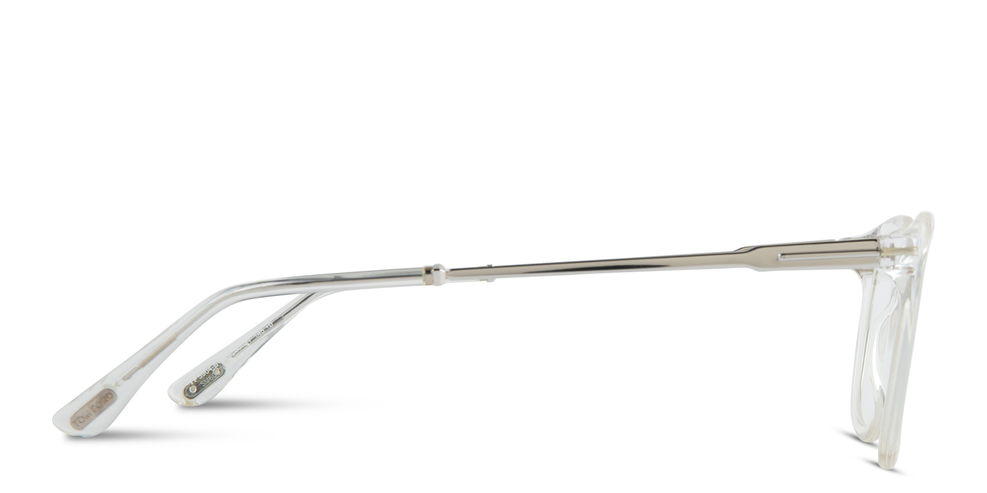 TOM FORD Square Eyeglasses in Crystal – Product Photo 3