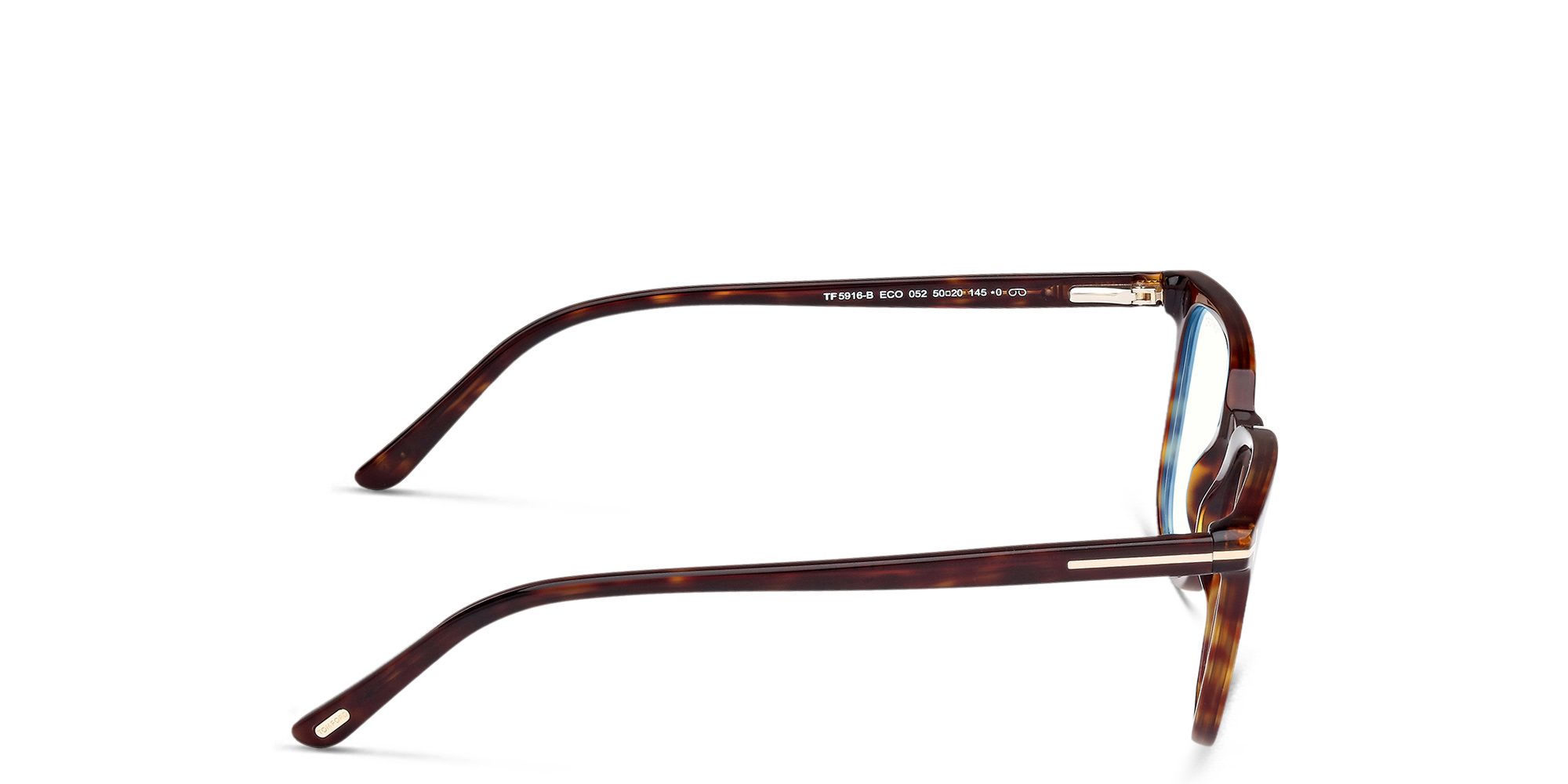 Shop TOM FORD Square Eyeglasses in Dark Havana online.