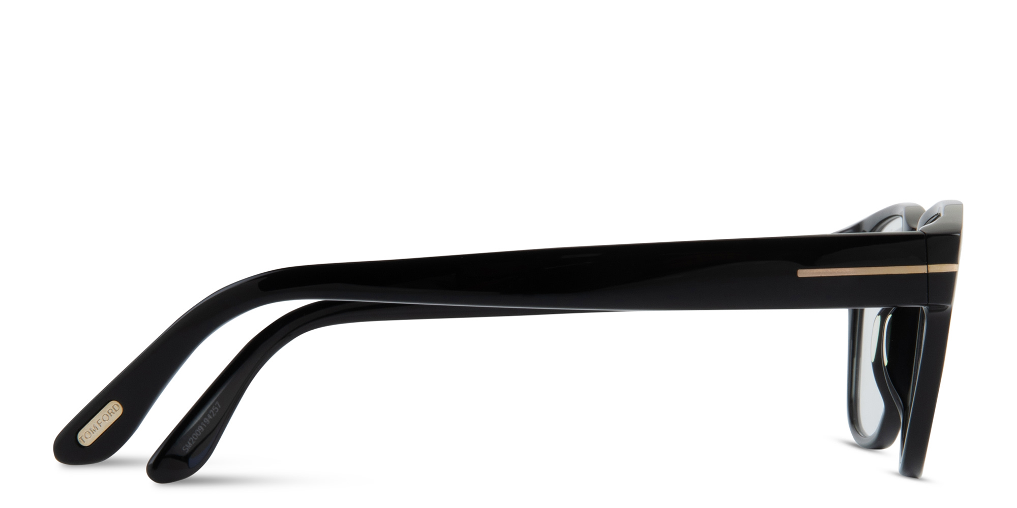 Shop TOM FORD Square Eyeglasses in Shiny Black online.