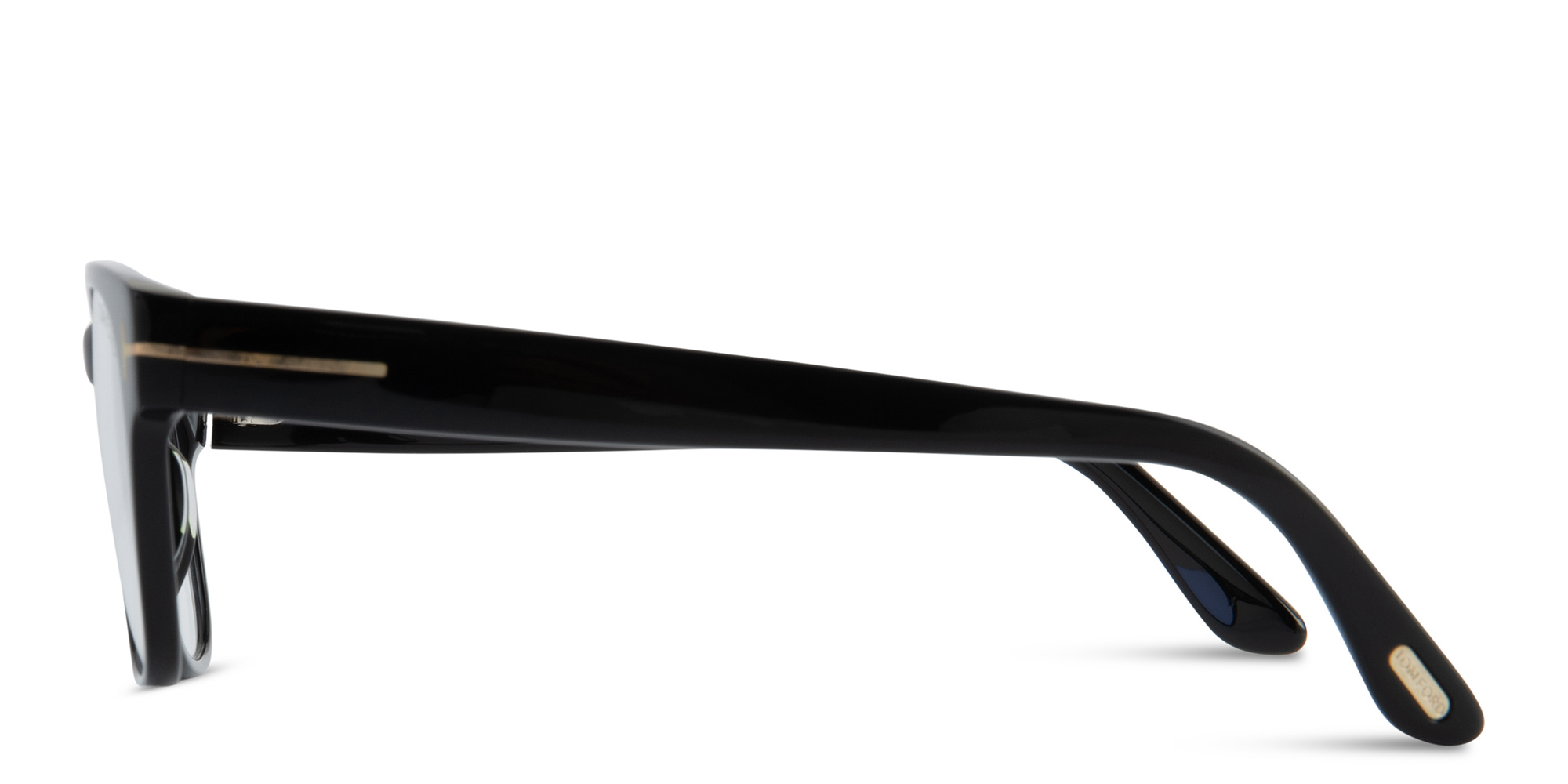 Shop TOM FORD Square Eyeglasses in Shiny Black online.
