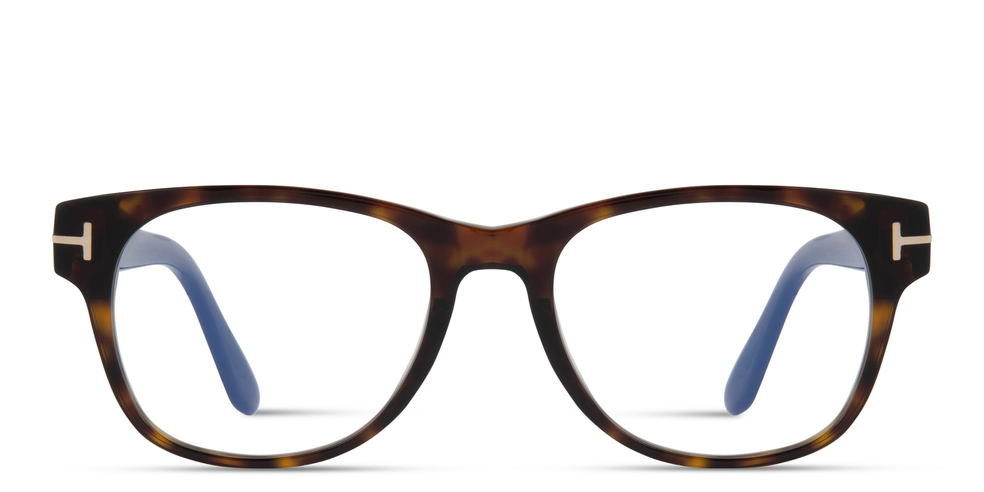 Shop TOM FORD Square Eyeglasses in Dark Havana online.