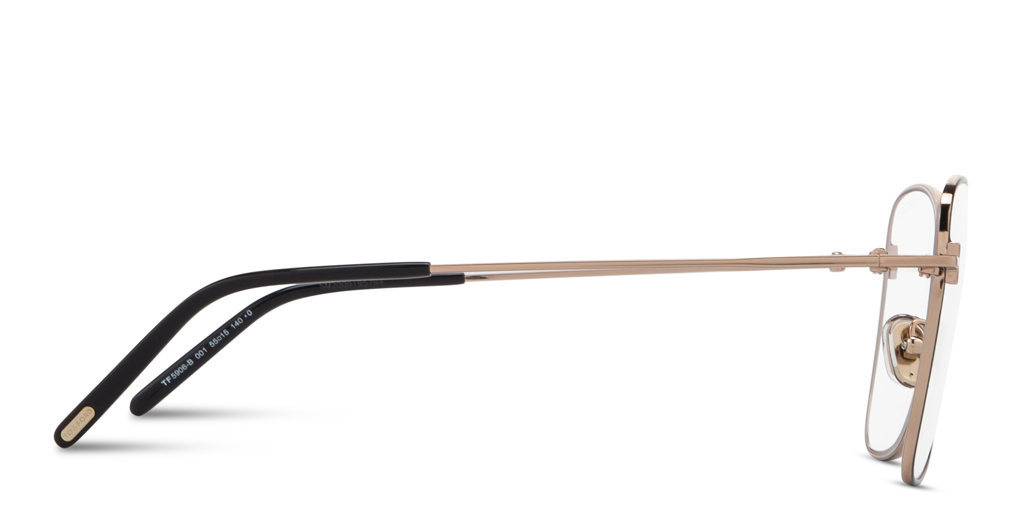 TOM FORD Wide Butterfly Eyeglasses in Black – Product Photo 3