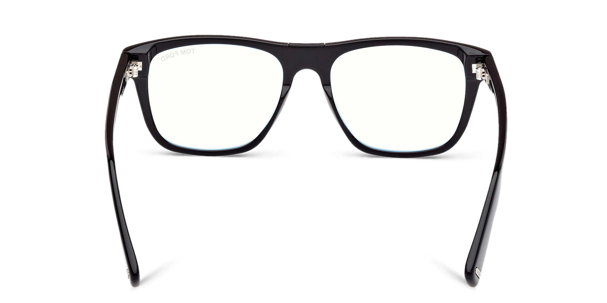 Shop TOM FORD Square Eyeglasses in Shiny Black online.