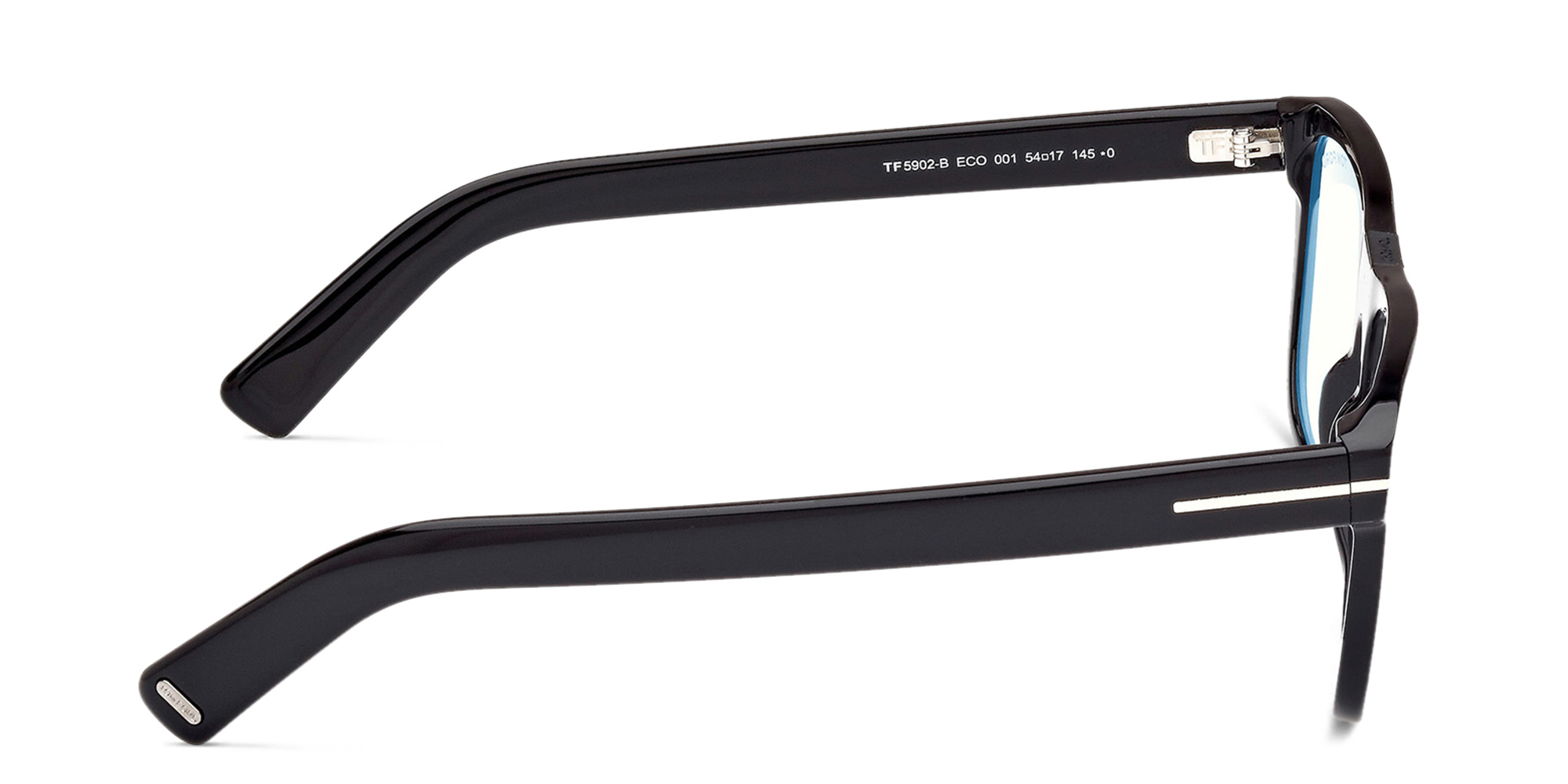 Shop TOM FORD Square Eyeglasses in Shiny Black online.