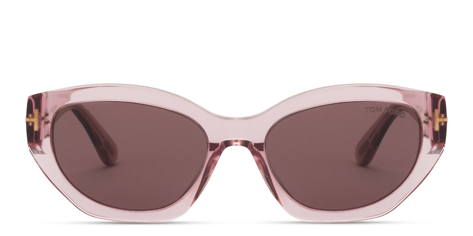 Shop TOM FORD Penny Irregular Sunglasses in Pink online.
