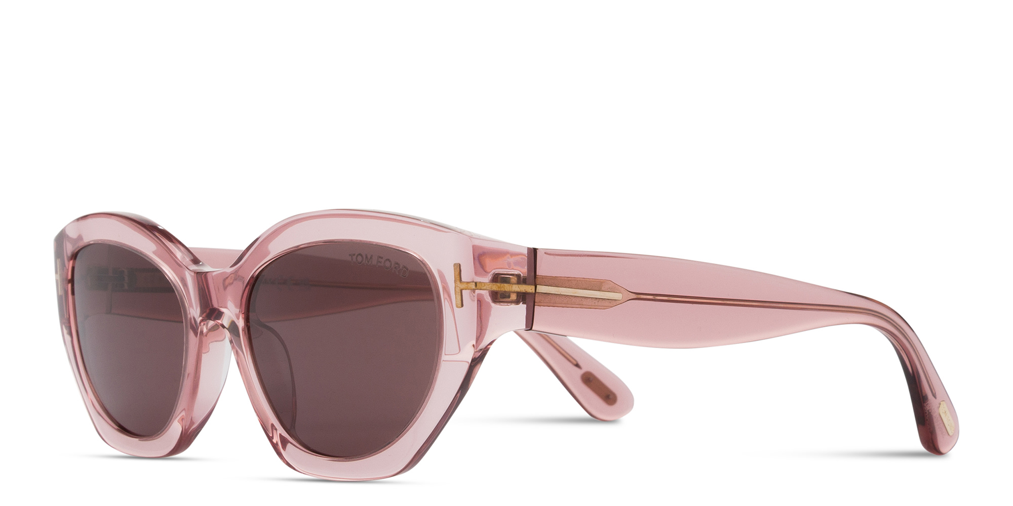 Shop TOM FORD Penny Irregular Sunglasses in Pink online.