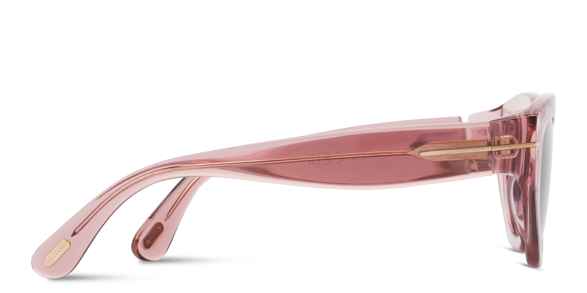 Shop TOM FORD Penny Irregular Sunglasses in Pink online.