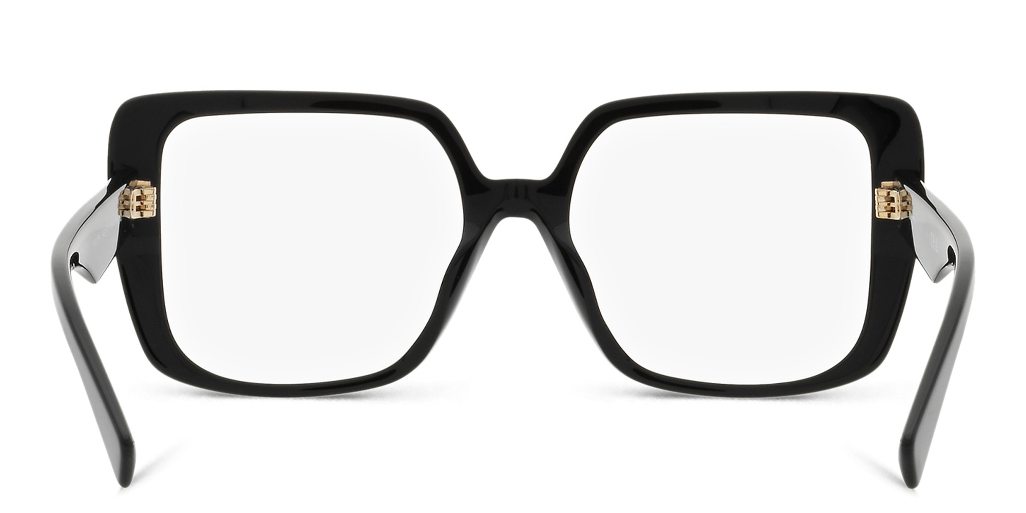 Shop MIU MIU Square Eyeglasses in Black online.