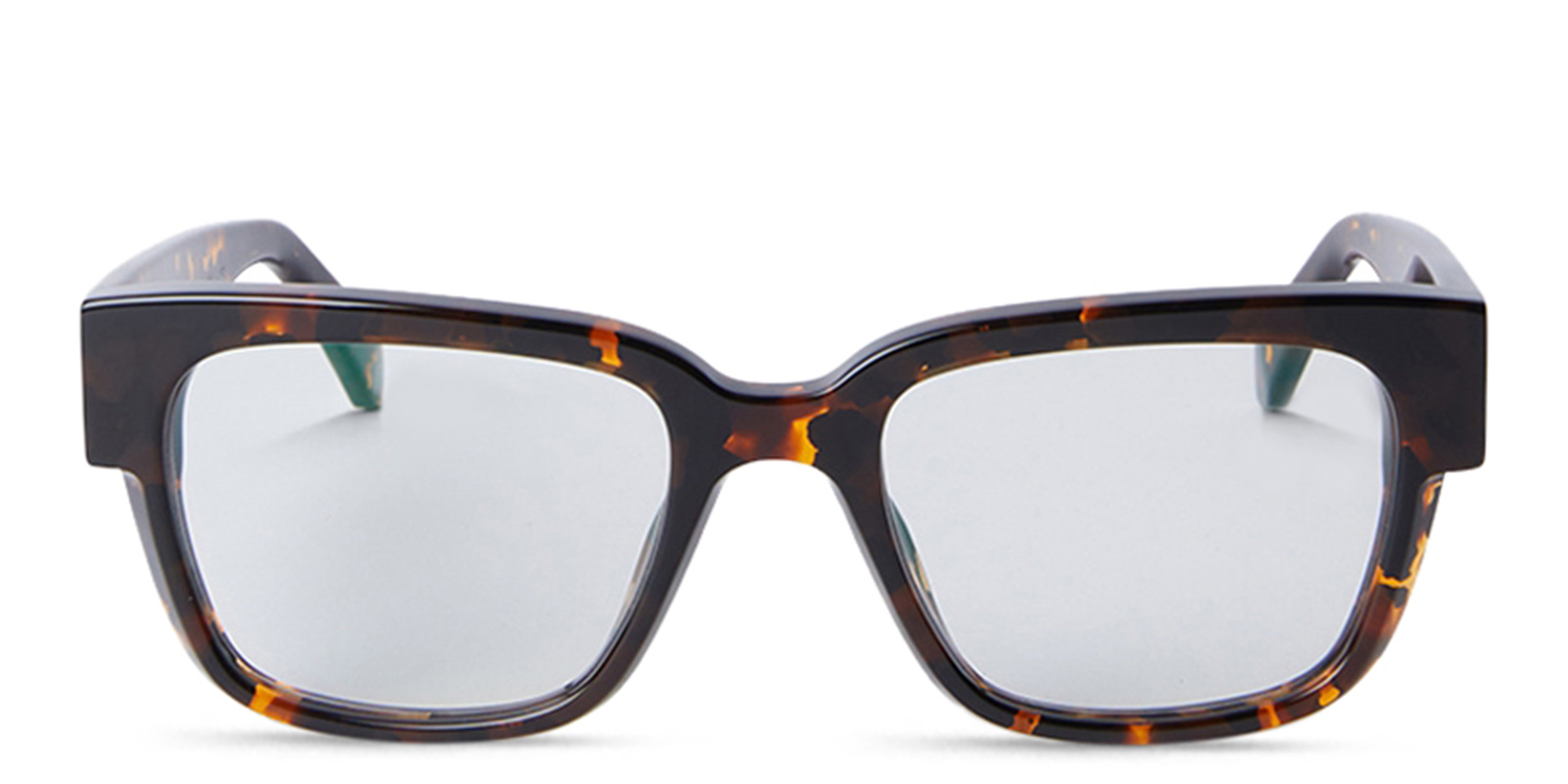 OFF WHITE Style 59 Unisex Square Eyeglasses in Havana – Product Photo 1