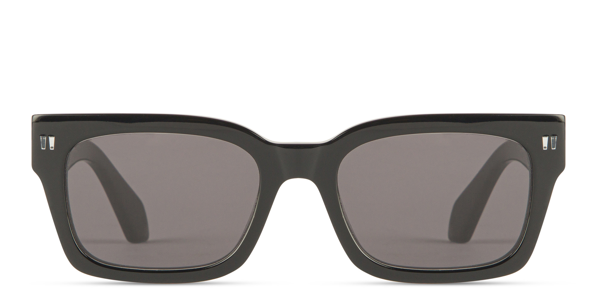 Shop OFF WHITE Midland Unisex Rectangle Sunglasses in Black online.