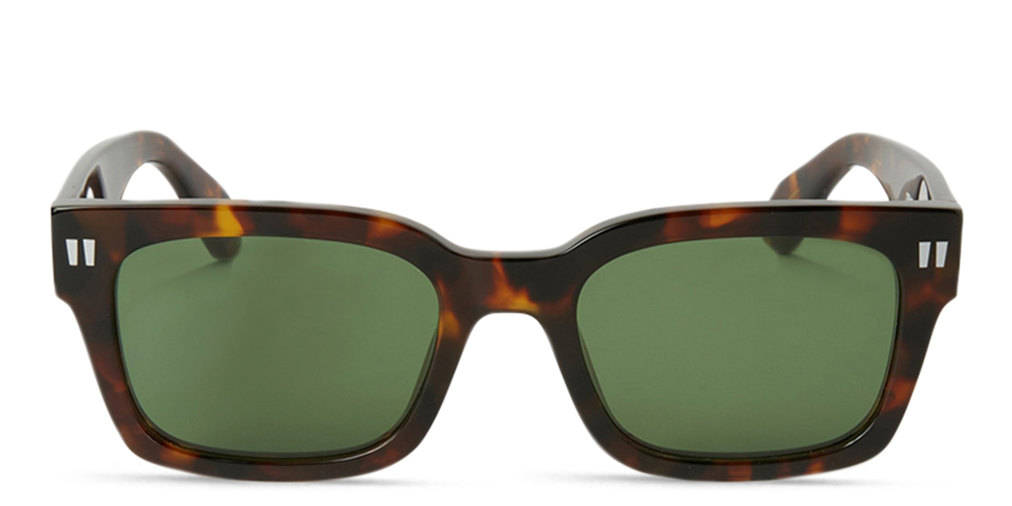 OFF WHITE Midland Unisex Rectangle Sunglasses in Havana – Product Photo 1