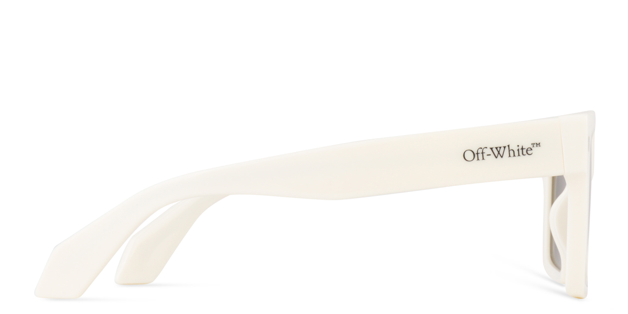 Shop OFF WHITE Lawton Unisex Square Sunglasses in White online.