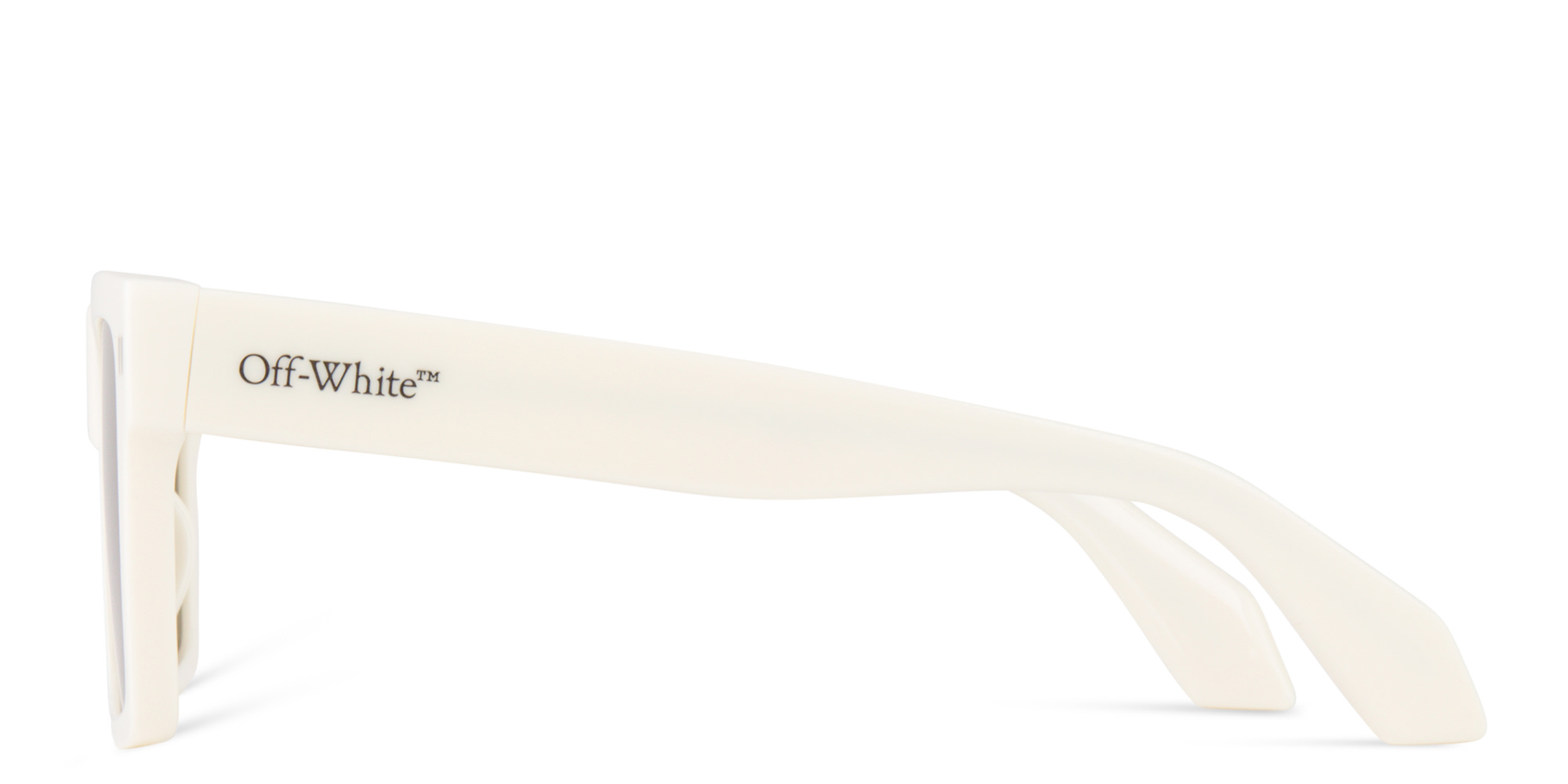 Shop OFF WHITE Lawton Unisex Square Sunglasses in White online.