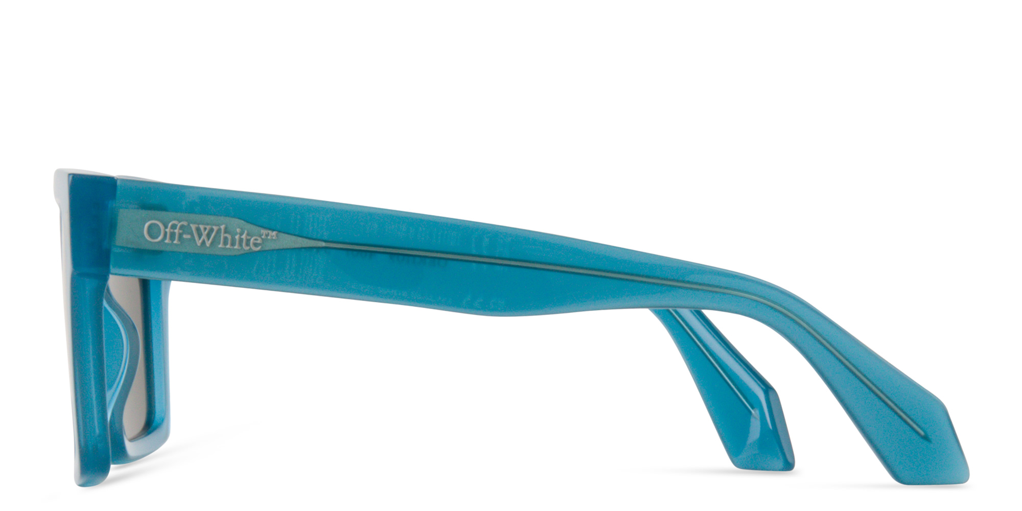 OFF WHITE Lawton Unisex Square Sunglasses in Blue – Product Photo 4