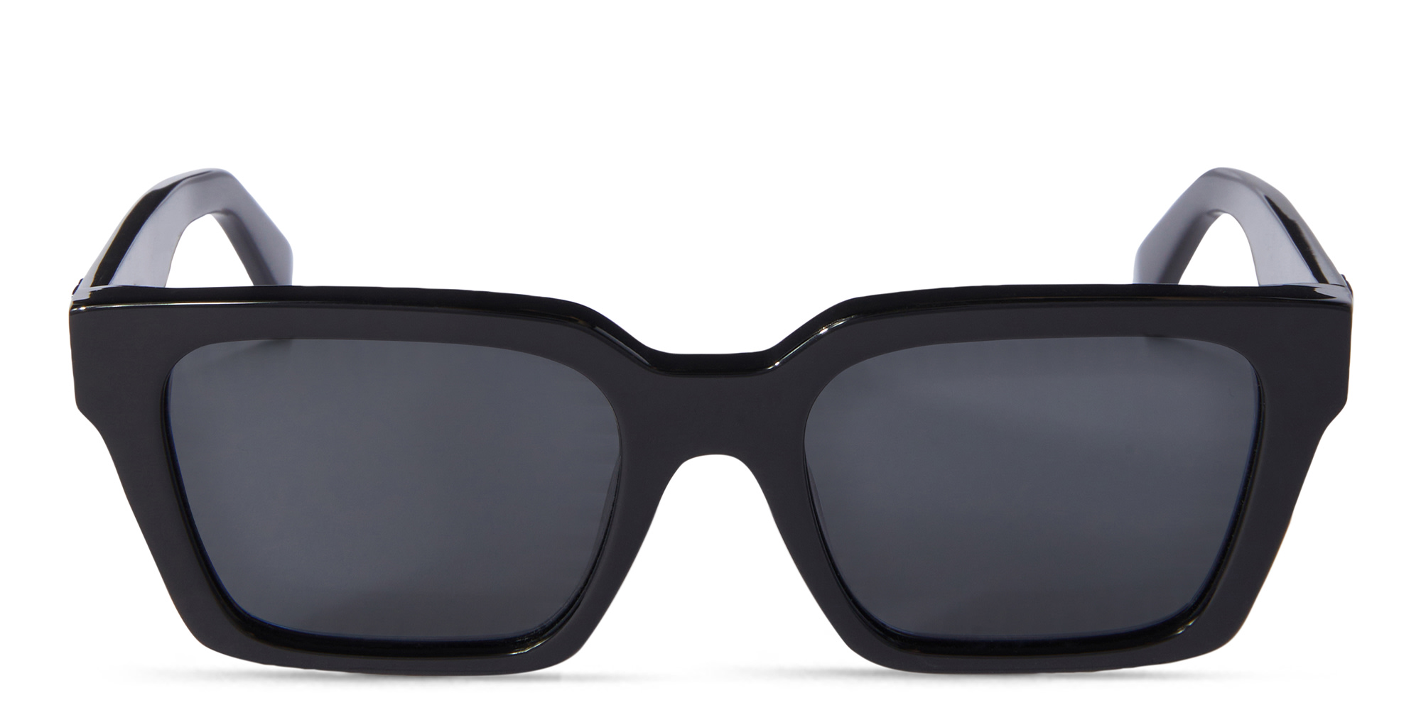 Shop OFF WHITE Branson Unisex Rectangle Sunglasses in Black online.