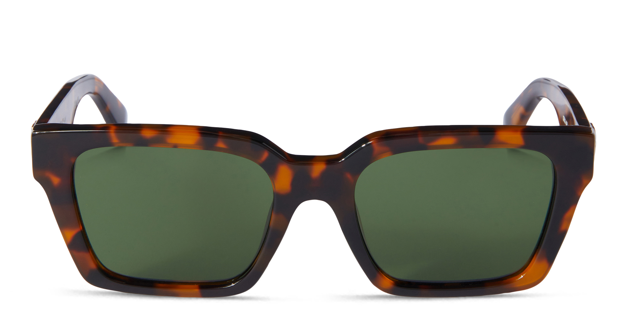 OFF WHITE Branson Unisex Rectangle Sunglasses in Havana – Product Photo 1
