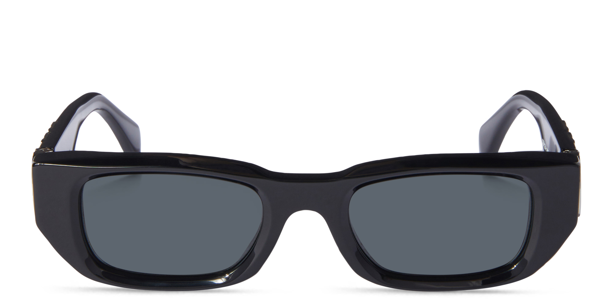 Shop OFF WHITE Fillmore Unisex Rectangle Sunglasses in Black online.