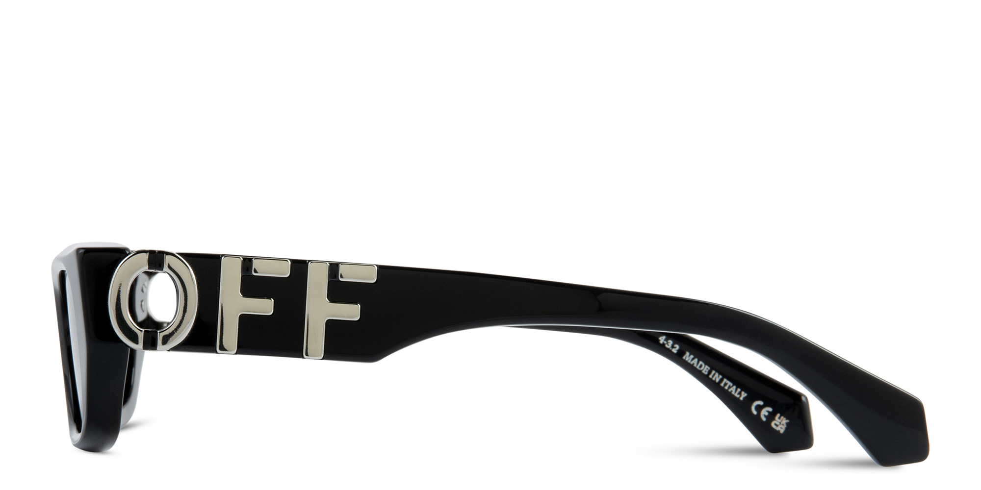 Shop OFF WHITE Fillmore Unisex Rectangle Sunglasses in Black online.