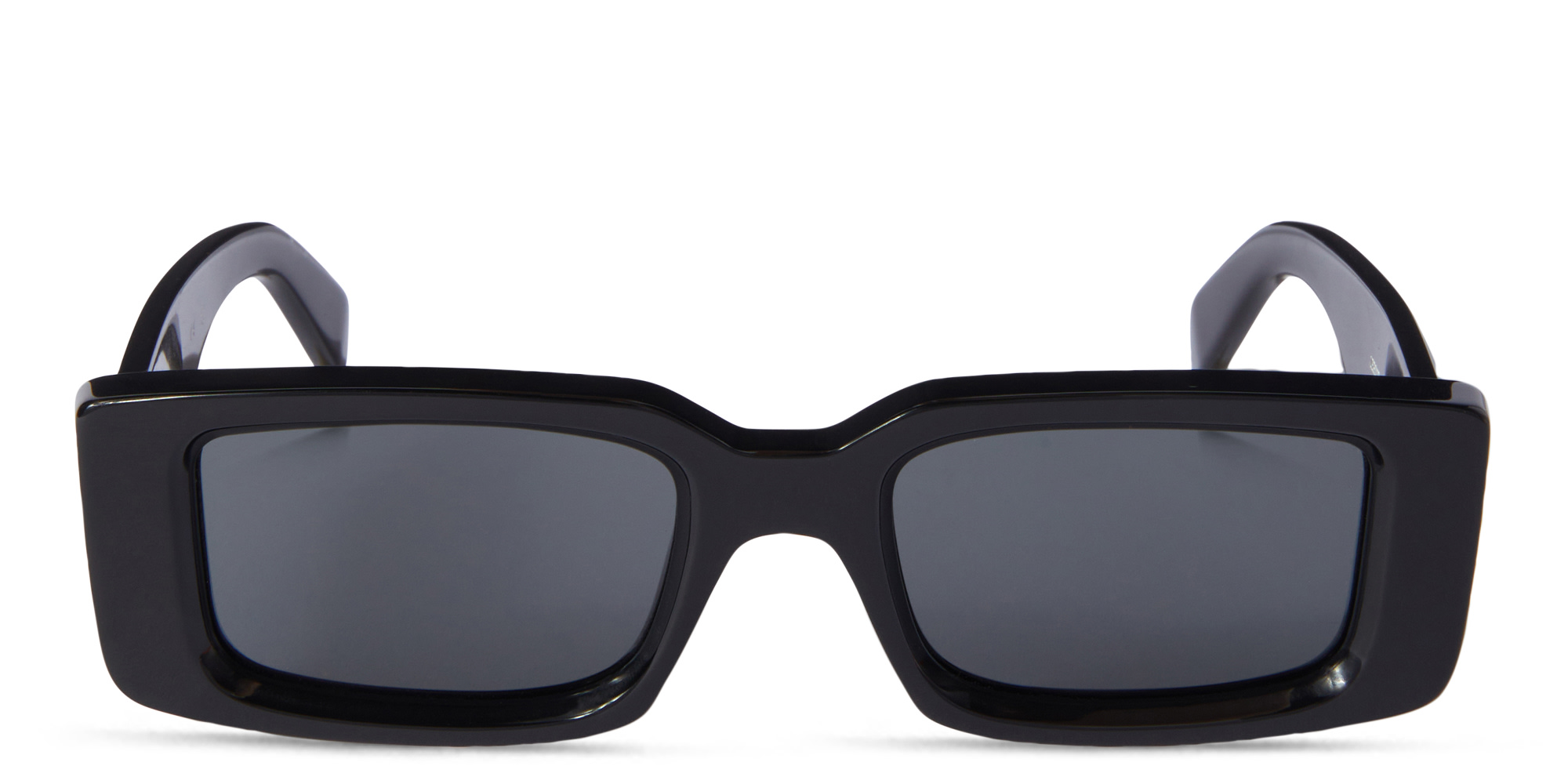 Shop OFF WHITE Arthur Unisex Rectangle Sunglasses in Black online.
