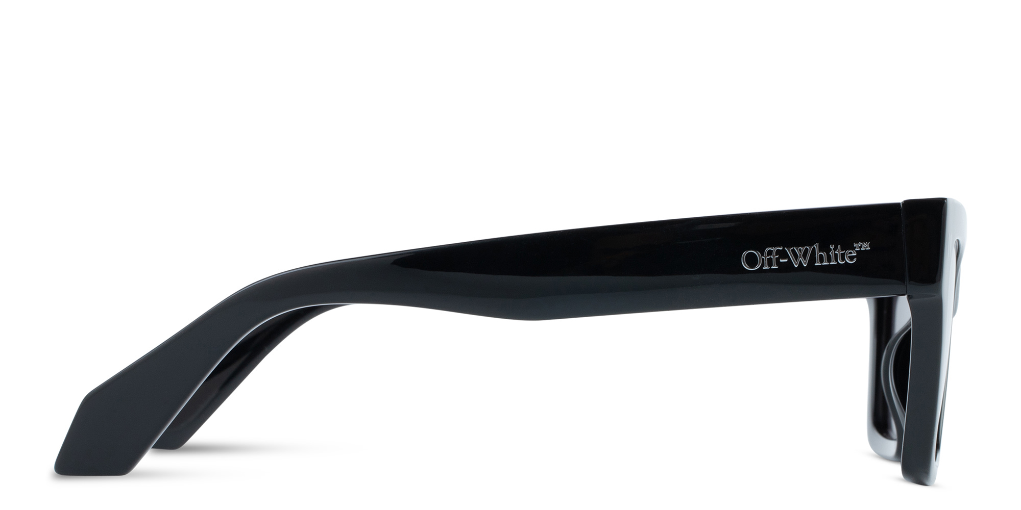 OFF WHITE Cincinnati Unisex Cat-Eye Sunglasses in Black – Product Photo 3