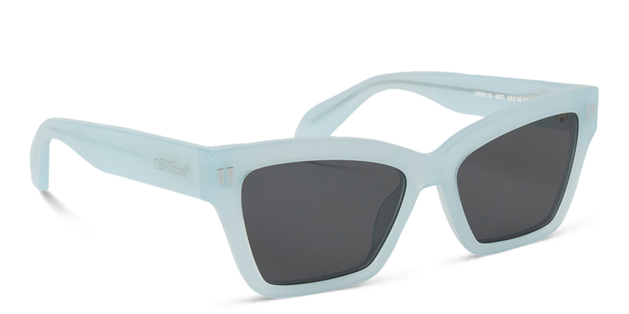 OFF WHITE Cincinnati Unisex Cat-Eye Sunglasses in Light Blue – Product Photo 2