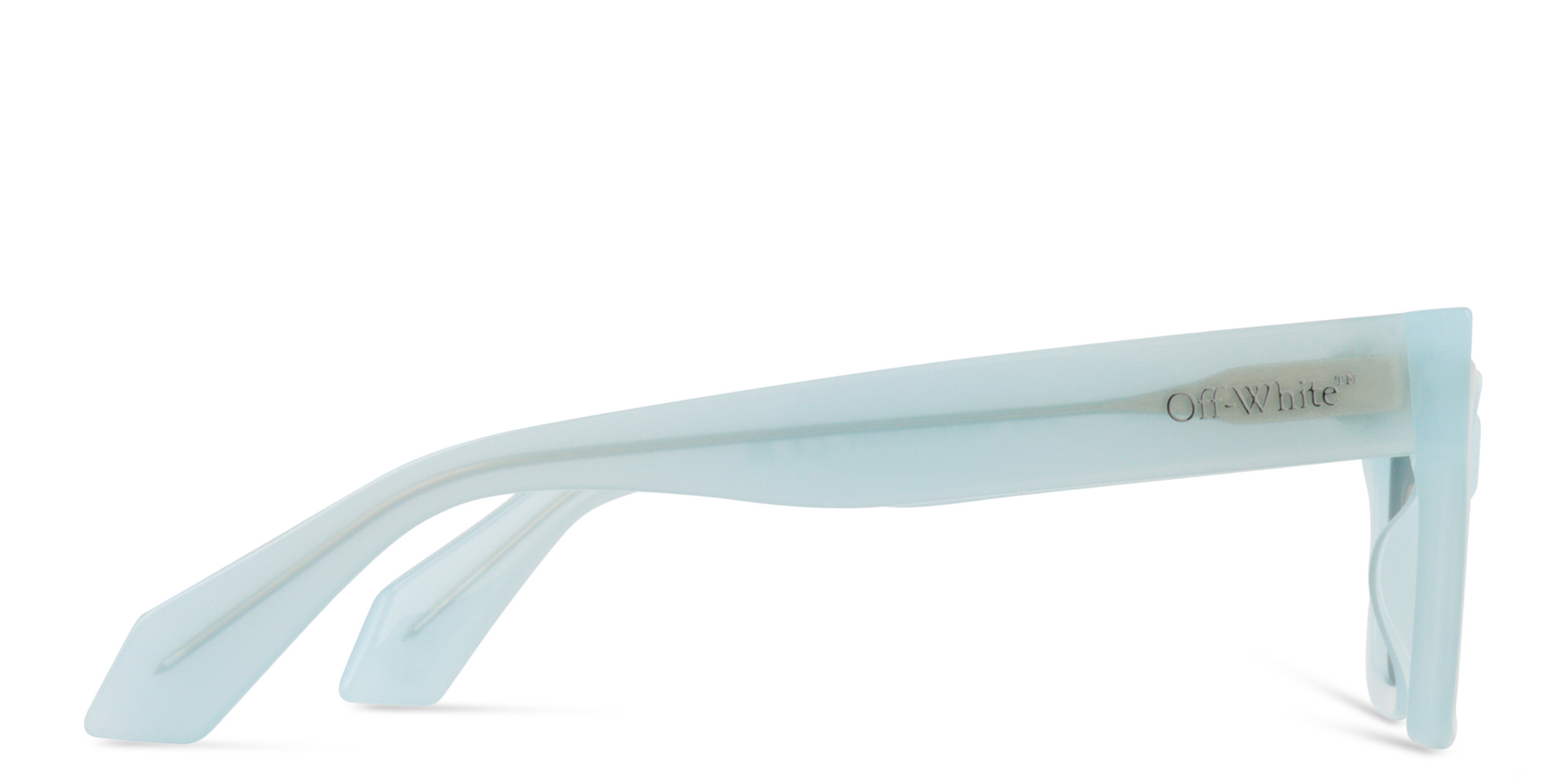 OFF WHITE Cincinnati Unisex Cat-Eye Sunglasses in Light Blue – Product Photo 3