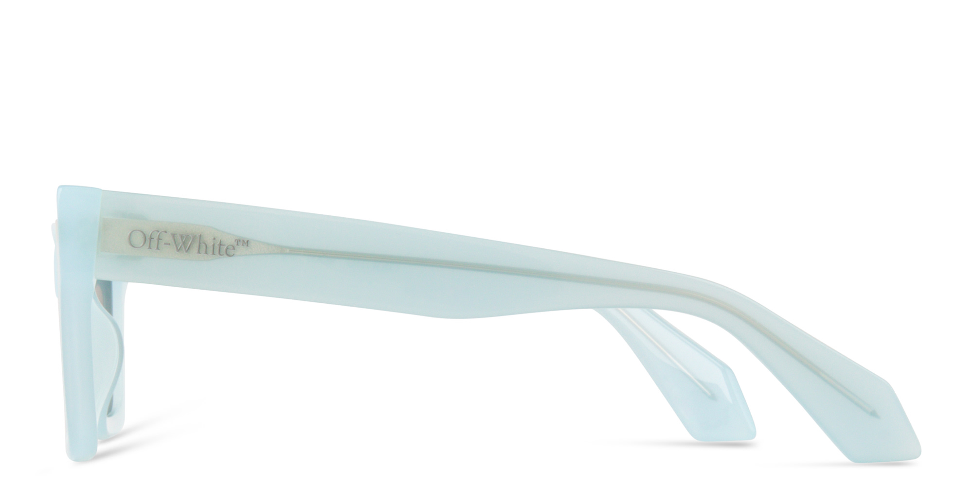 OFF WHITE Cincinnati Unisex Cat-Eye Sunglasses in Light Blue – Product Photo 4