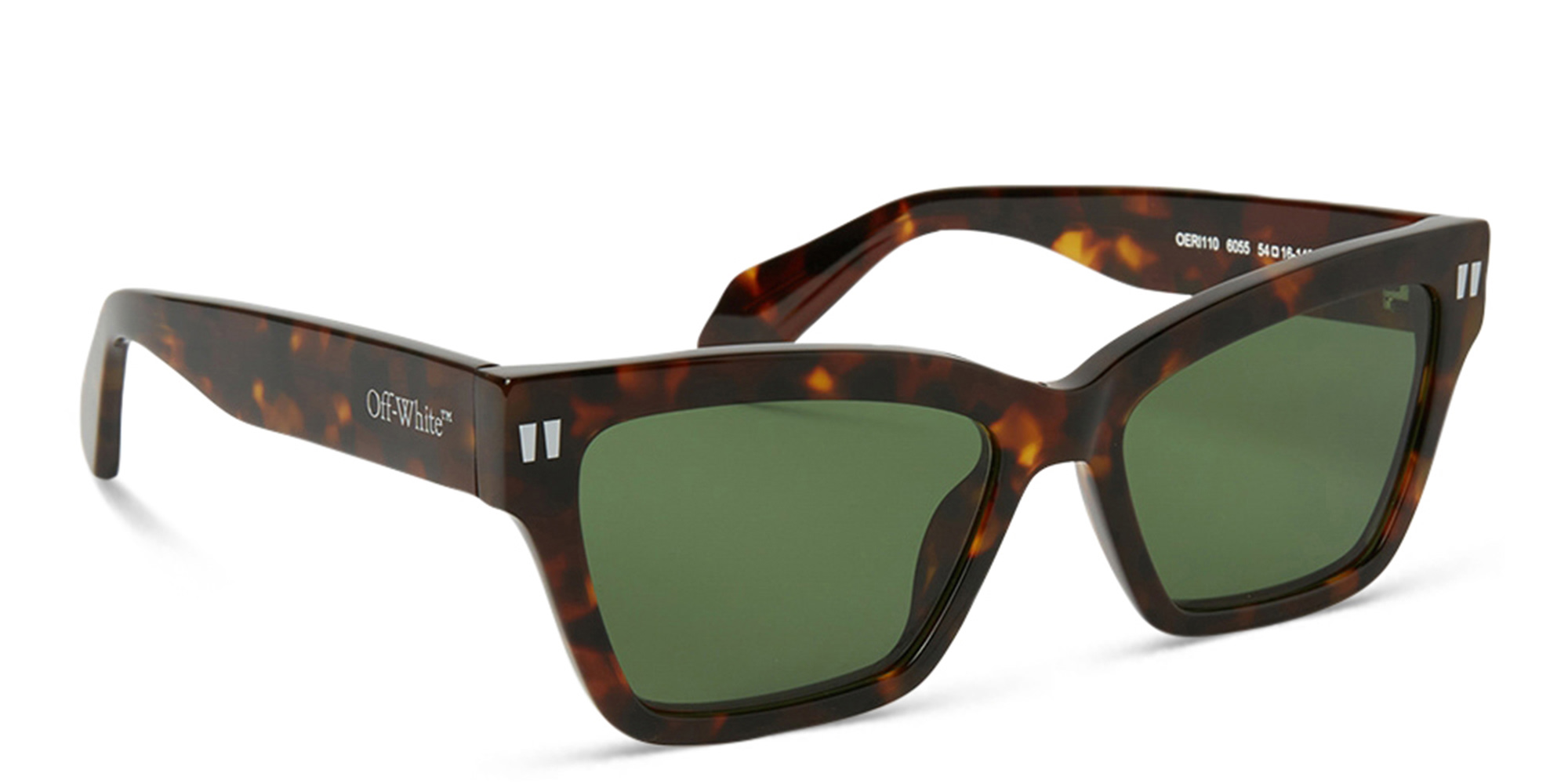 OFF WHITE Cincinnati Unisex Cat-Eye Sunglasses in Havana – Product Photo 2