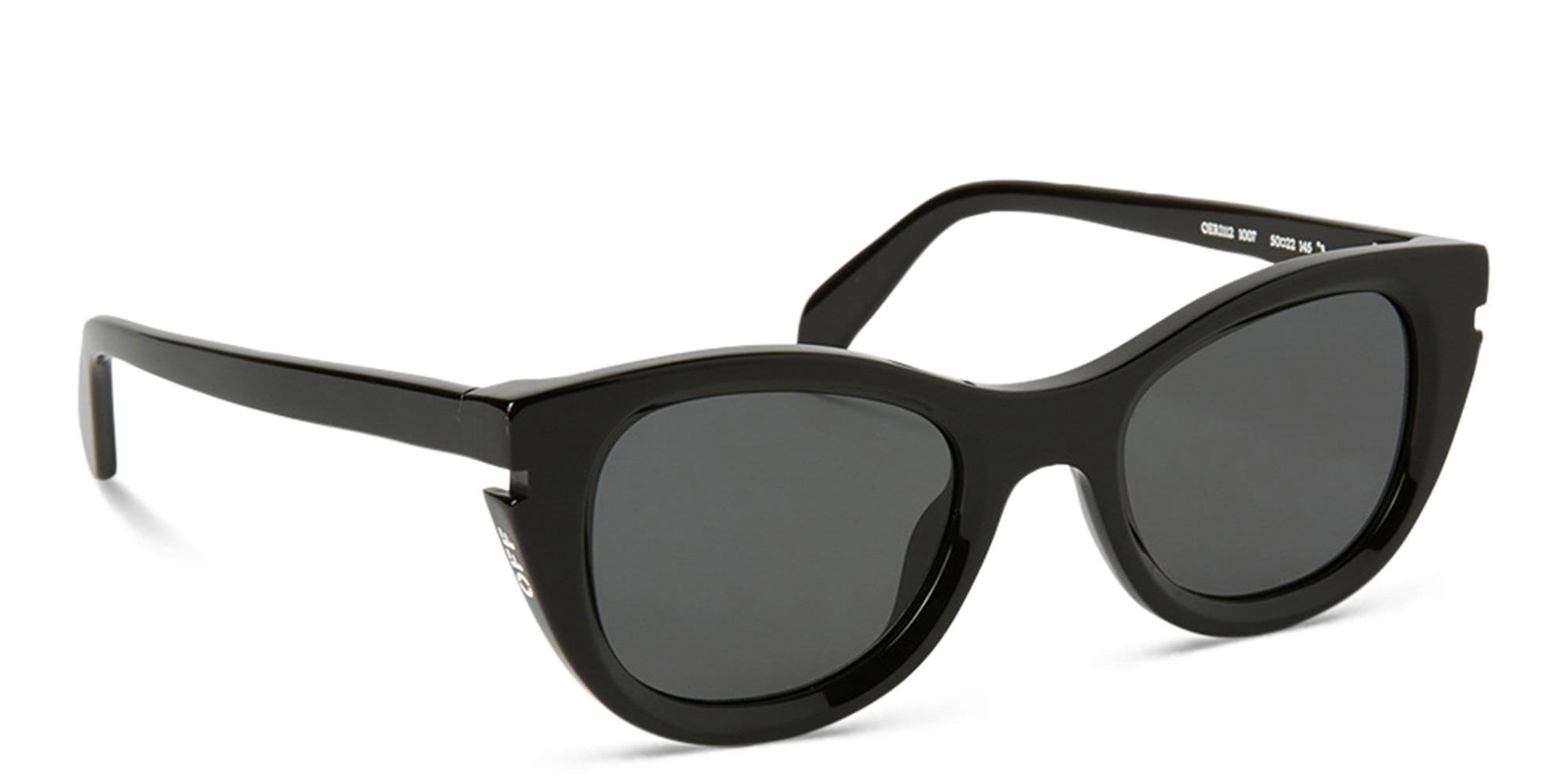 Shop OFF WHITE Boulder Unisex Cat-Eye Sunglasses in Black online.