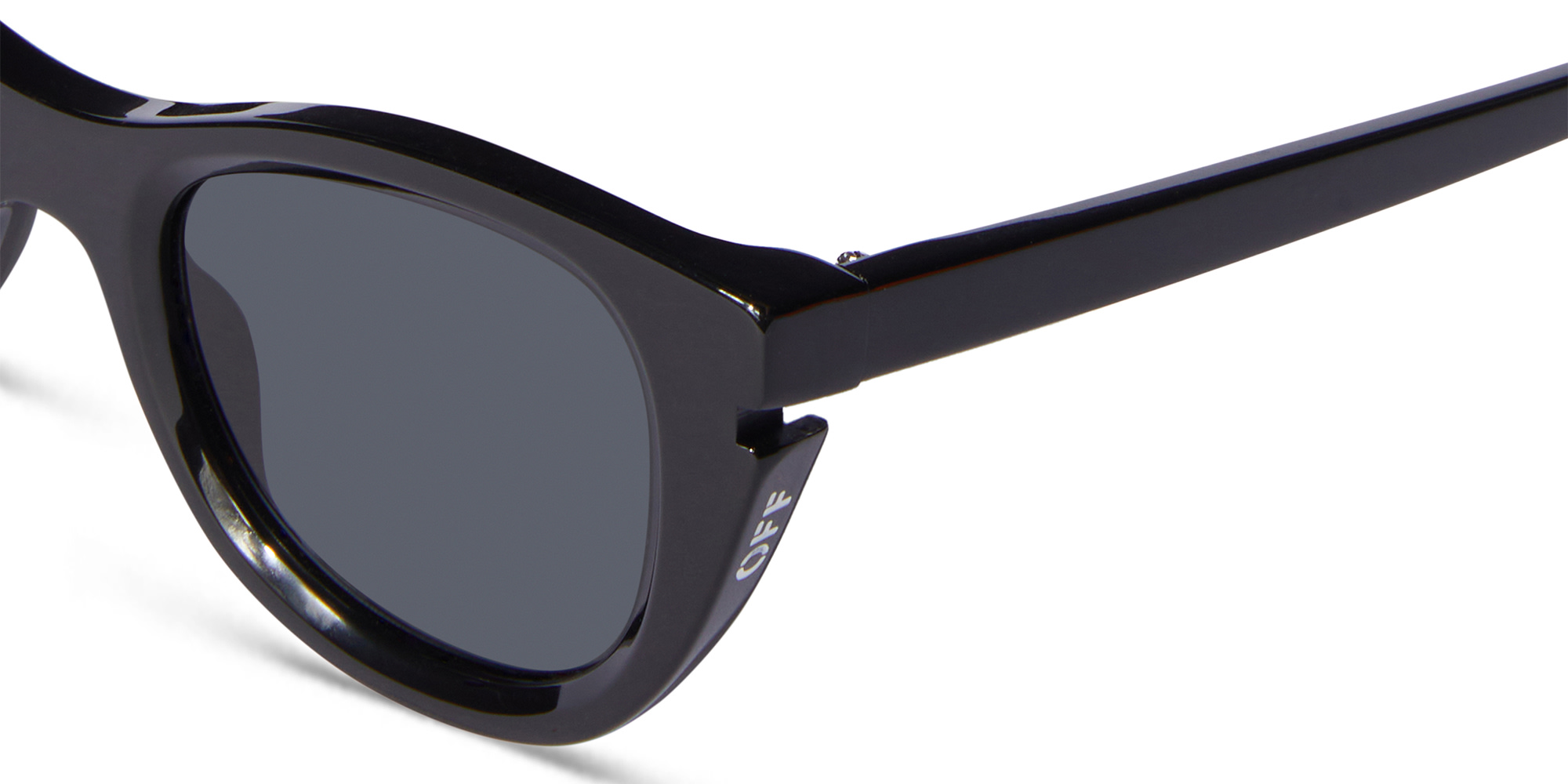 Shop OFF WHITE Boulder Unisex Cat-Eye Sunglasses in Black online.