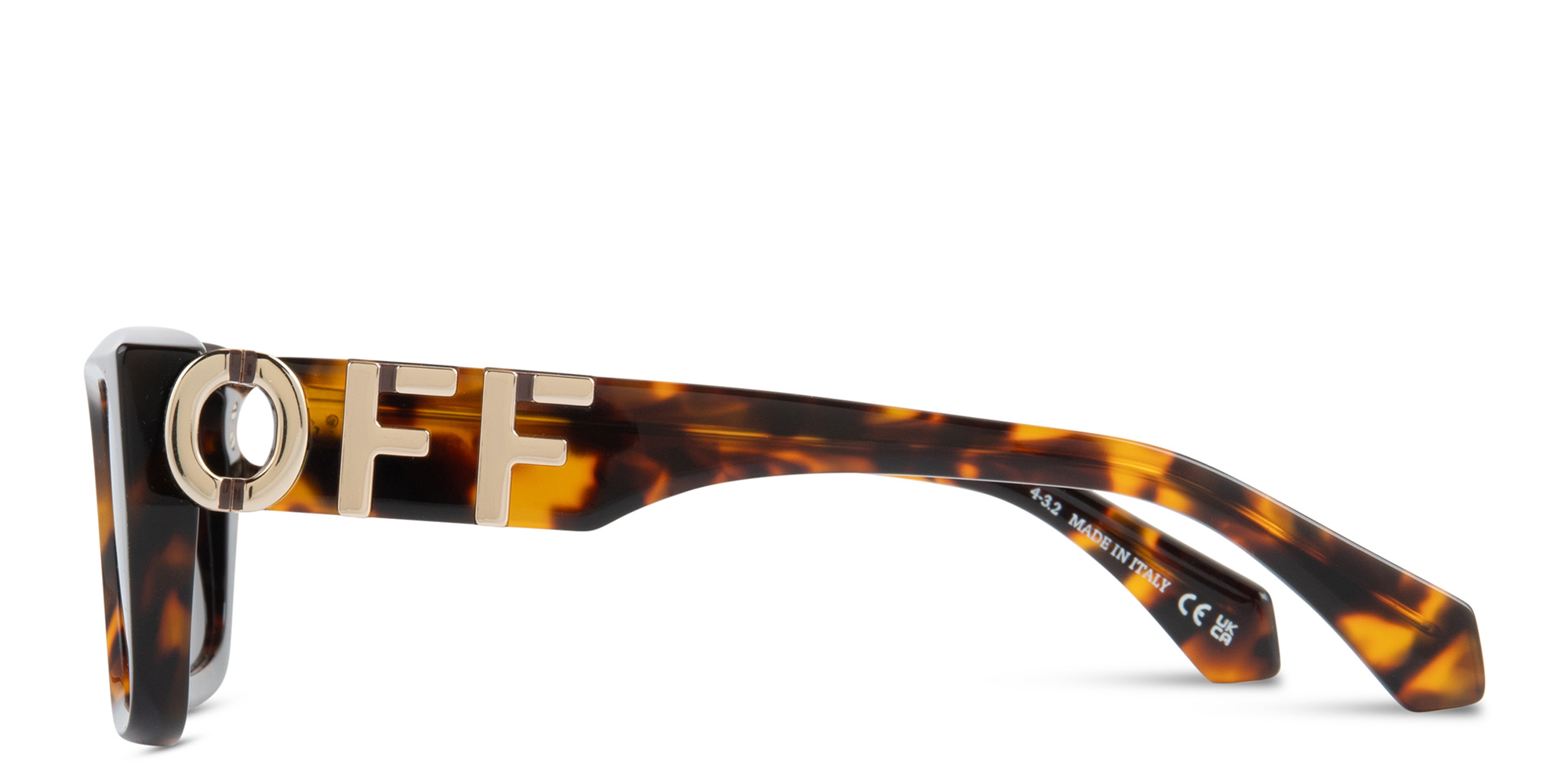 Shop OFF WHITE Hays Unisex Rectangle Sunglasses in Havana online.