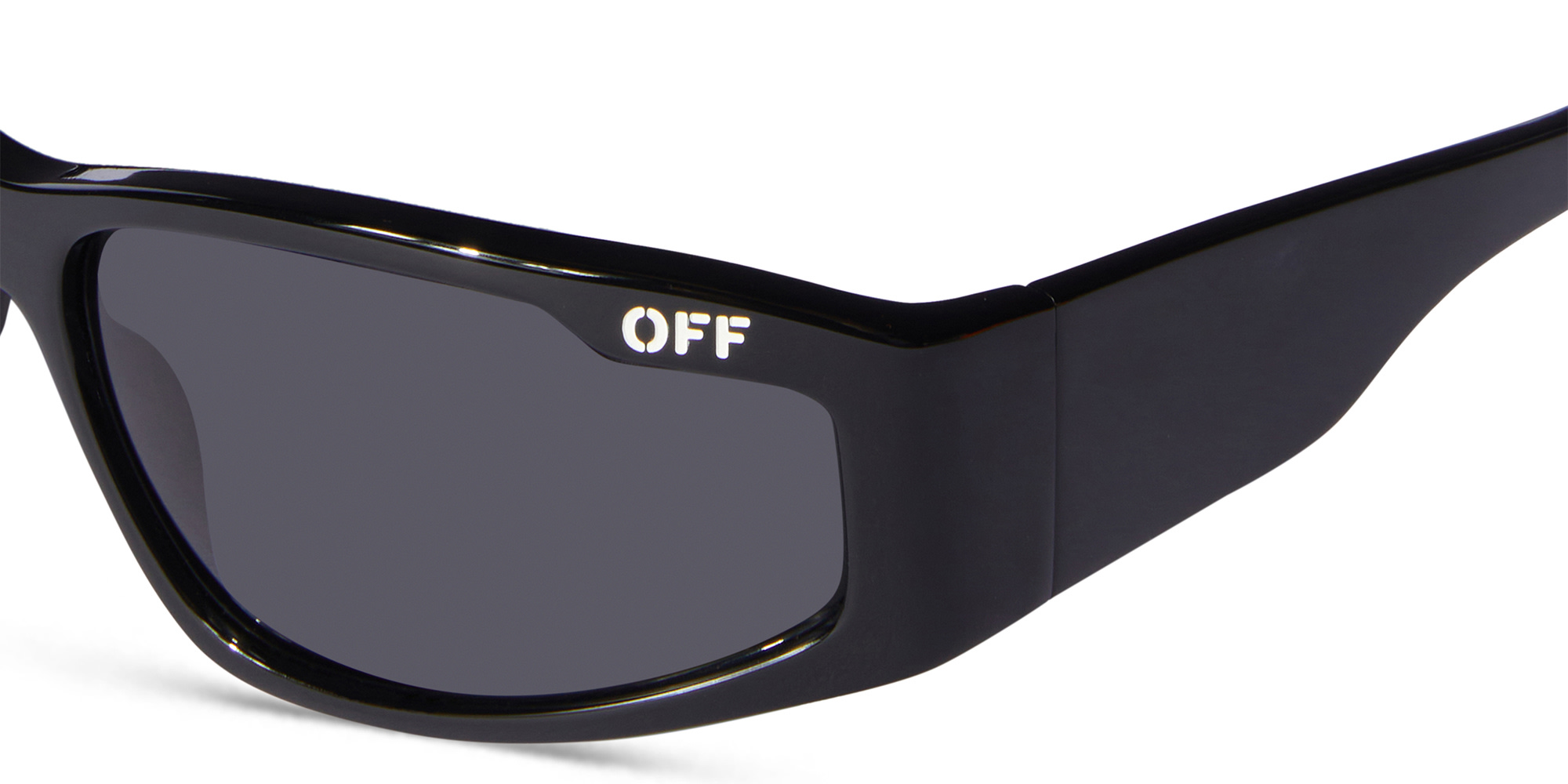 Shop OFF WHITE Kimball Unisex Rectangle Sunglasses in Black online.