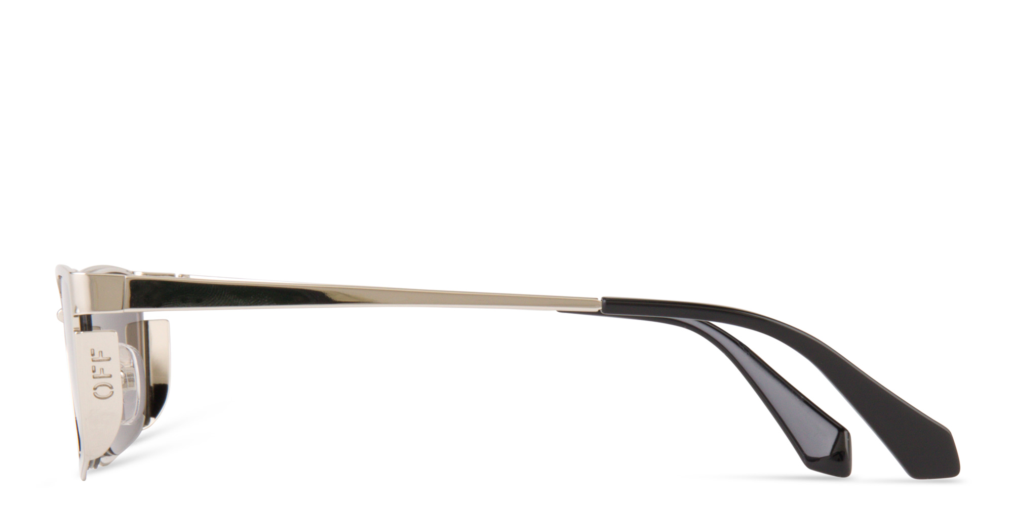 Shop OFF WHITE Richfield Unisex Cat-Eye Sunglasses in Silver online.