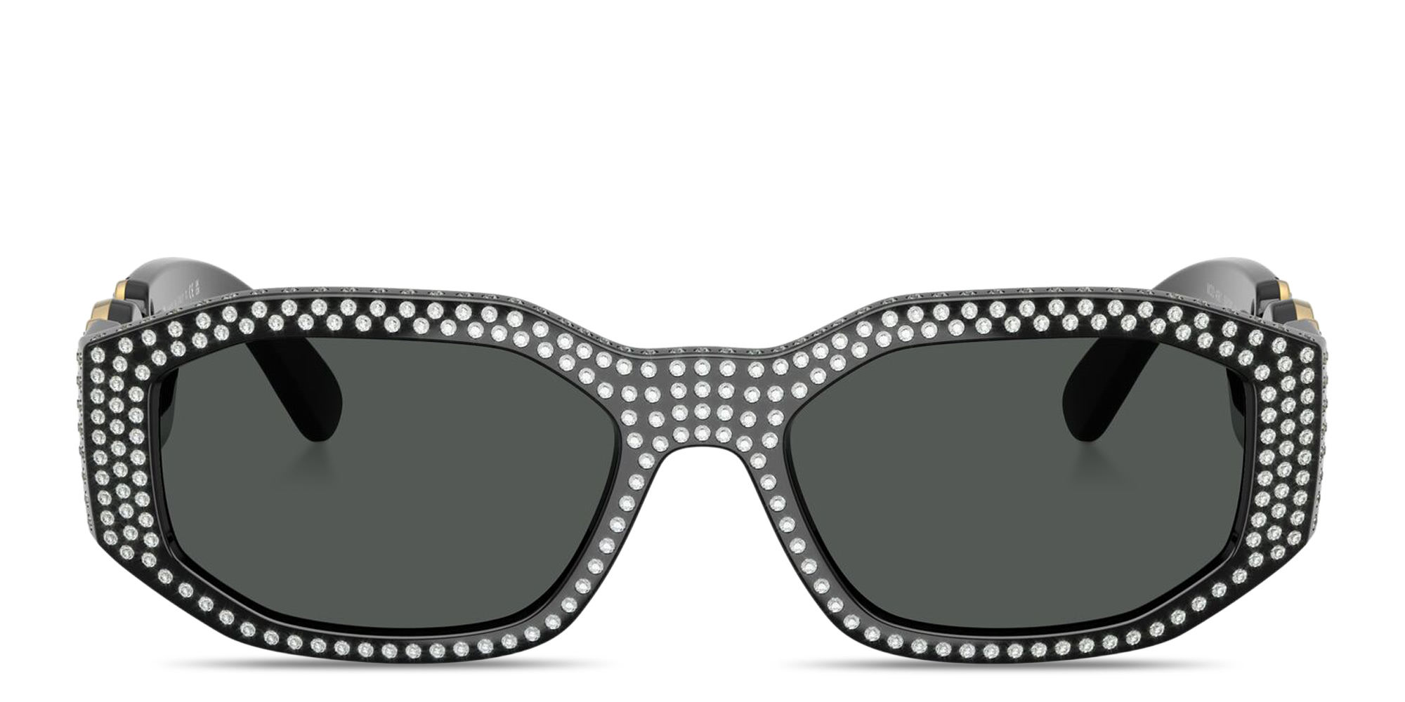 VERSACE Medusa Biggie Irregular Sunglasses in Black – Product Photo 1