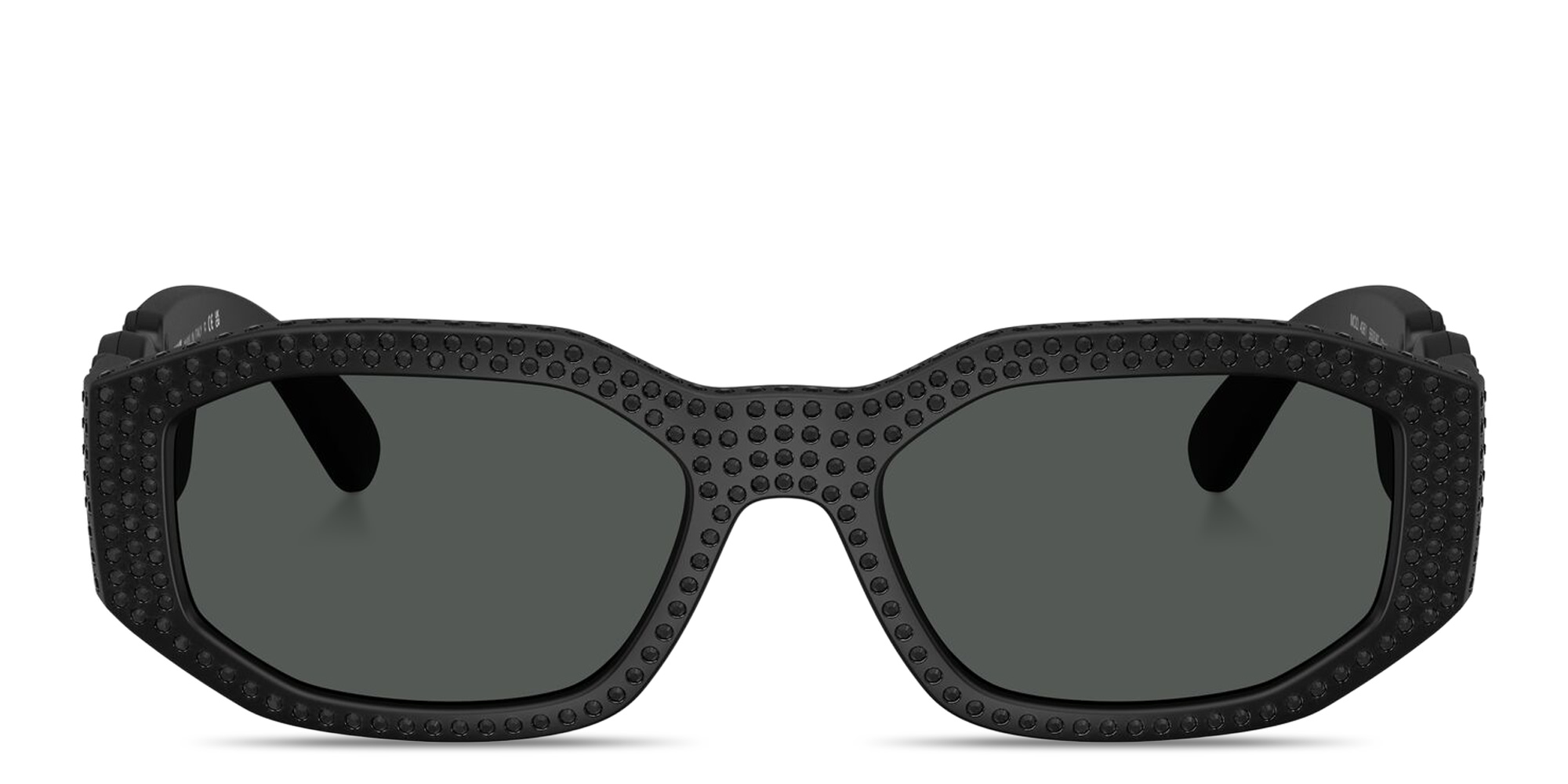 VERSACE Medusa Biggie Irregular Sunglasses in Polished Black – Product Photo 1