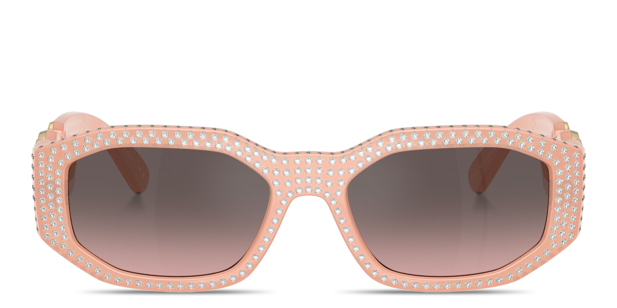 VERSACE Medusa Biggie Irregular Sunglasses in Nude – Product Photo 1