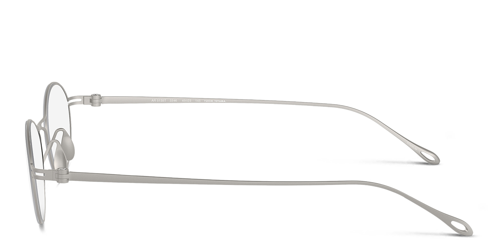 Shop GIORGIO ARMANI Double Dutch Oval Eyeglasses in Matte Silver online.